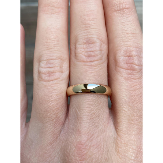 Vintage Solid 10k Yellow Gold Ring Band - Size 7