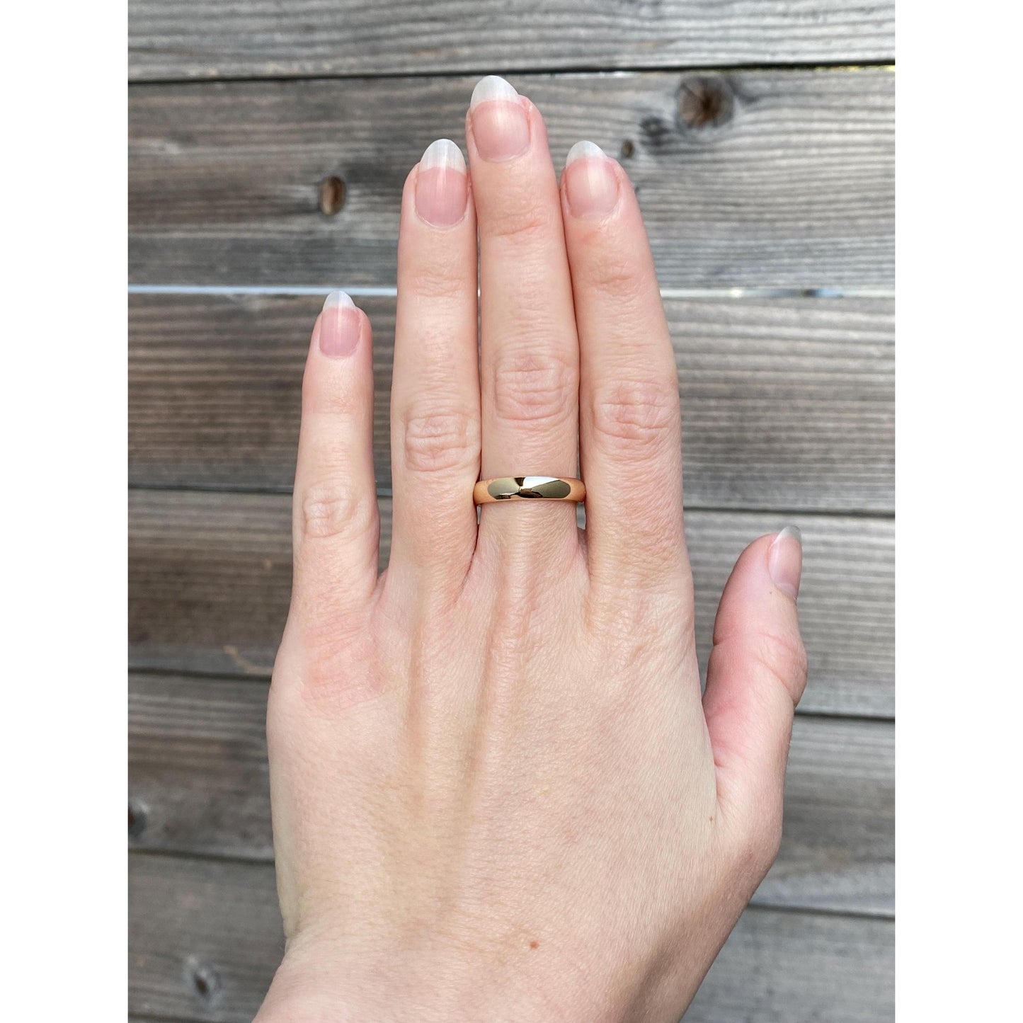 Vintage Solid 10k Yellow Gold Ring Band - Size 7