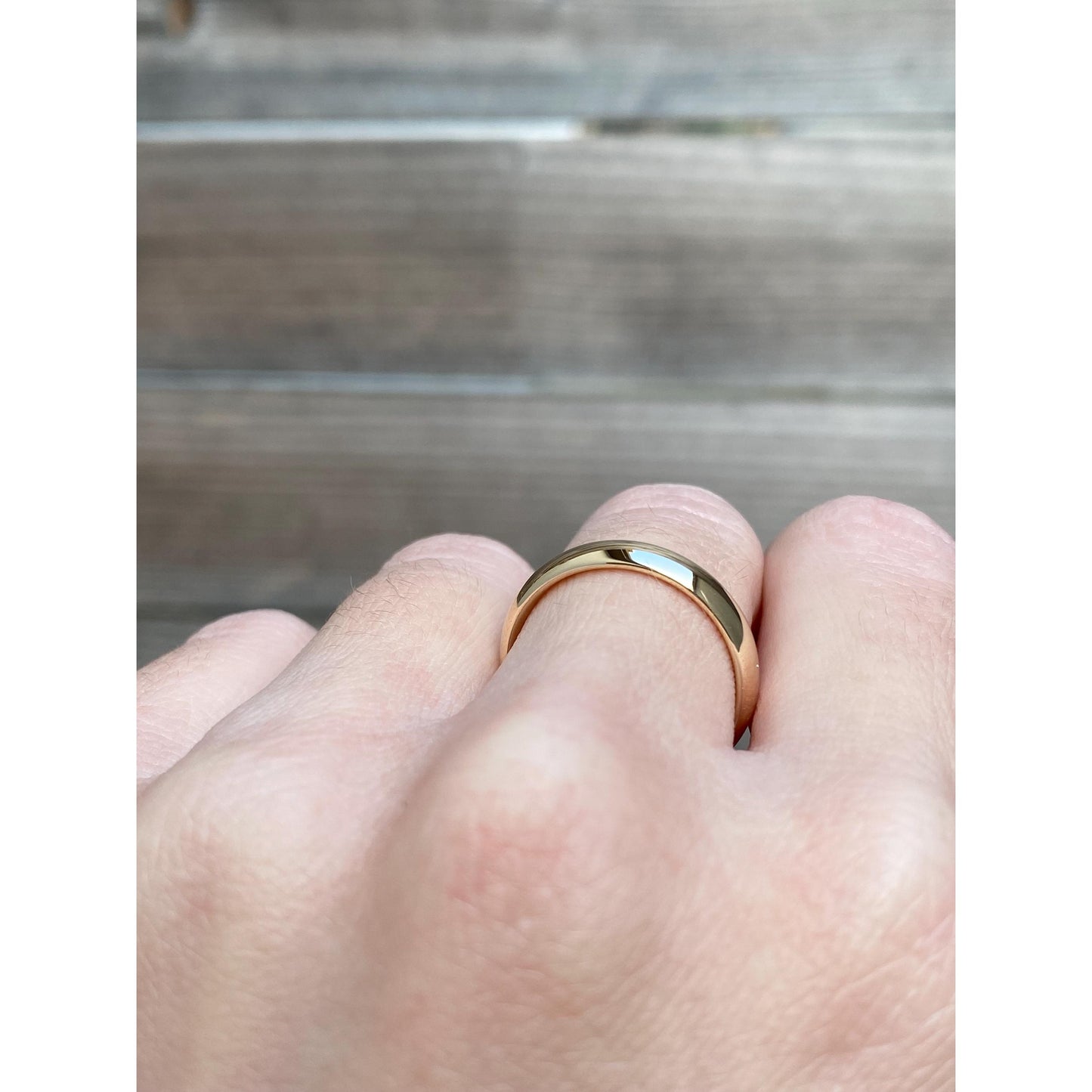 Vintage Solid 10k Yellow Gold Ring Band - Size 7