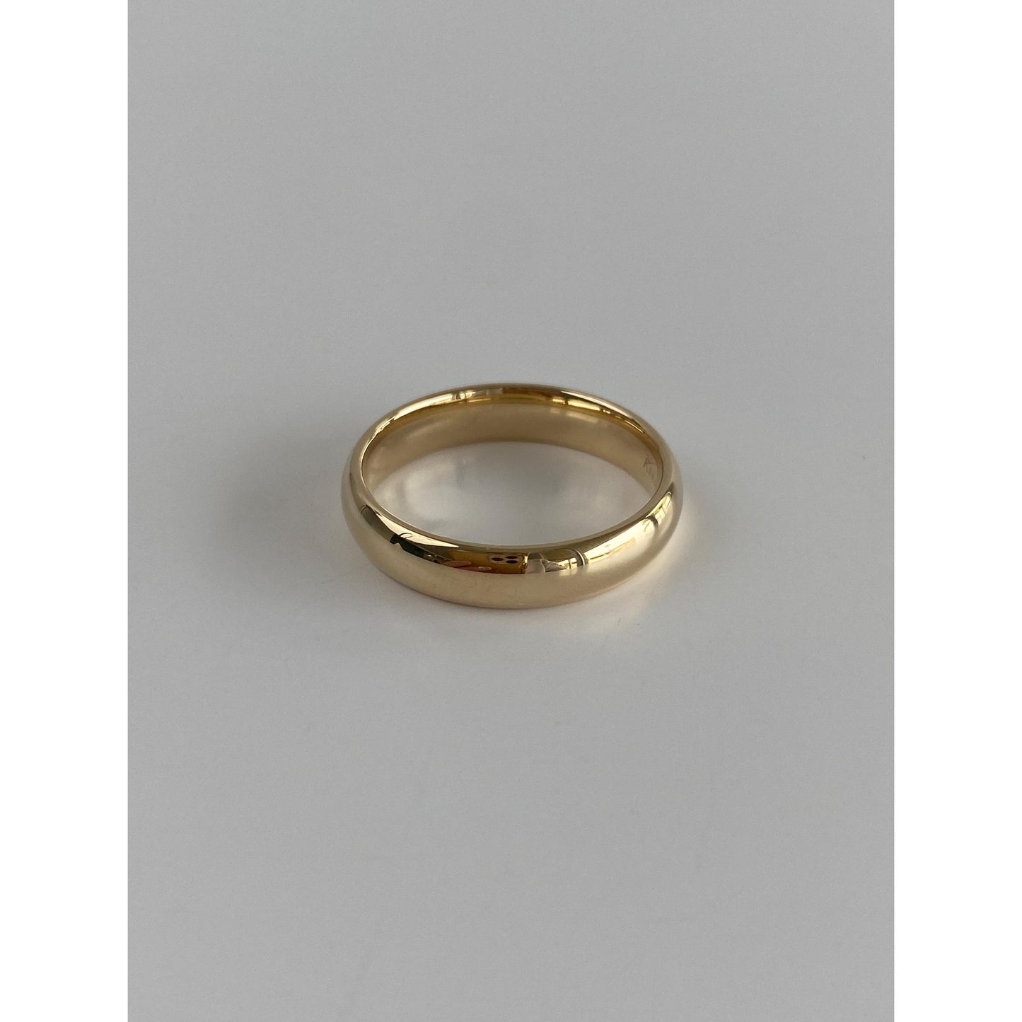 Vintage Solid 10k Yellow Gold Ring Band - Size 7