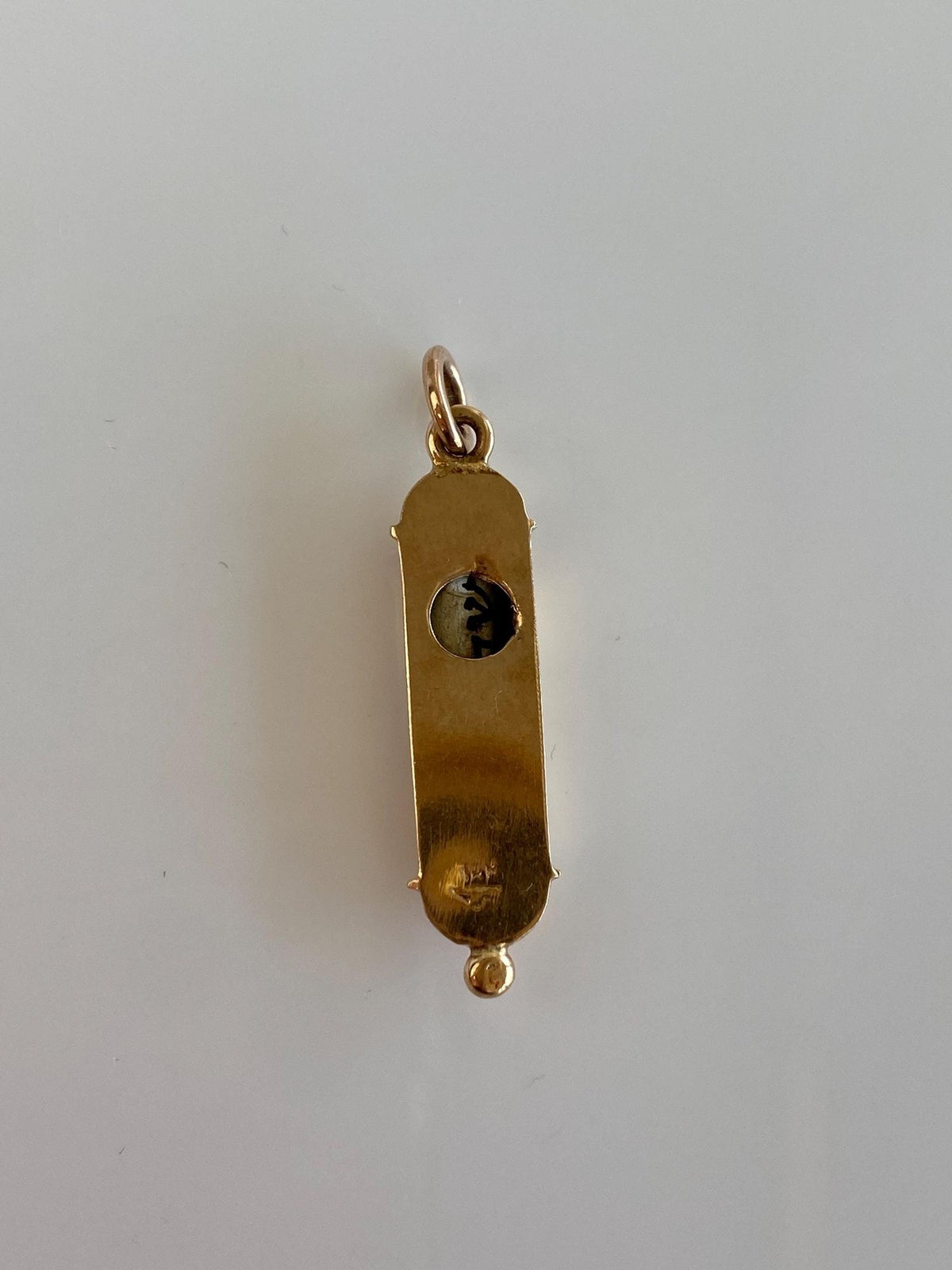 Vintage 14k Yellow Gold Torah Scroll Charm