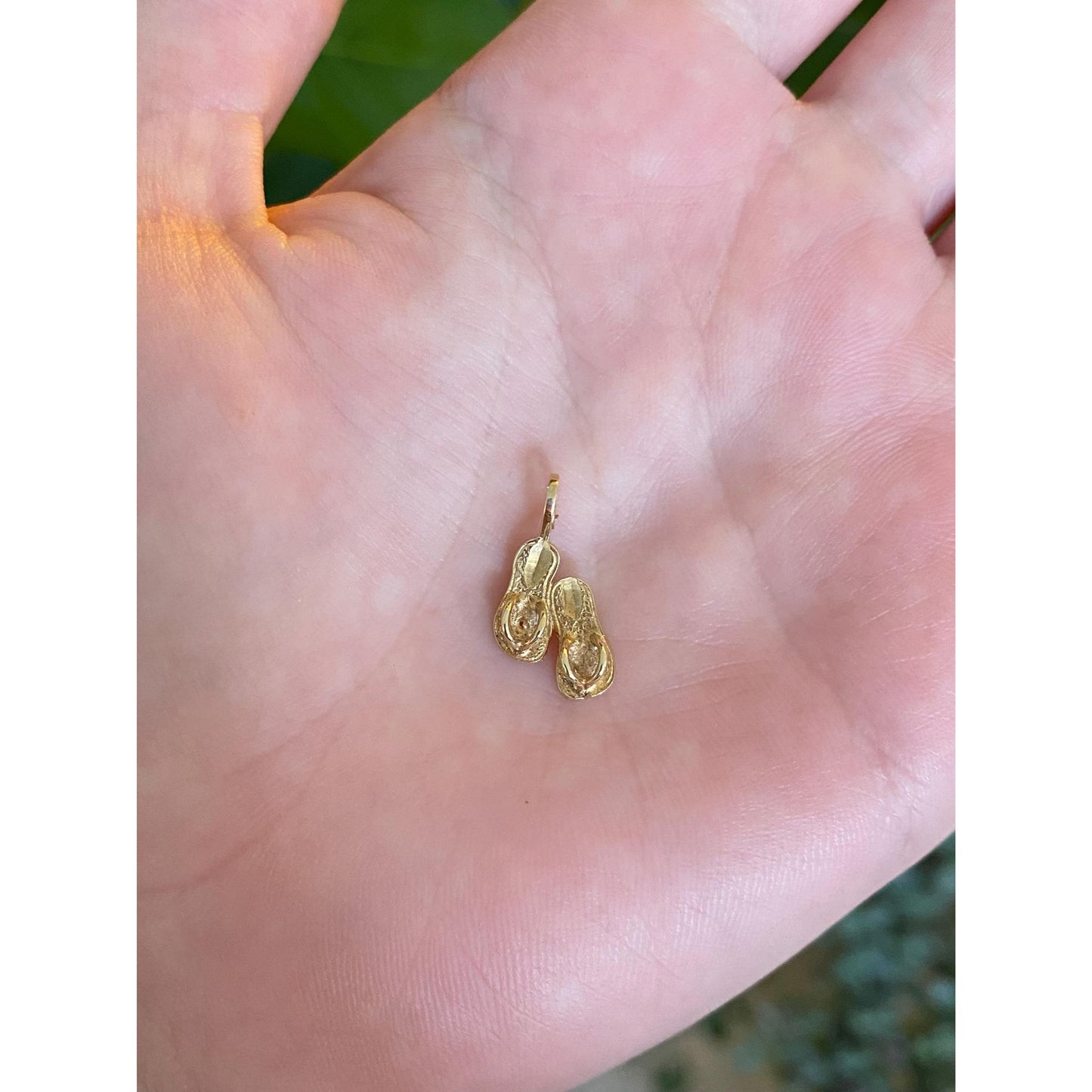 Vintage Solid 14k Yellow Gold Flip Flops Charm