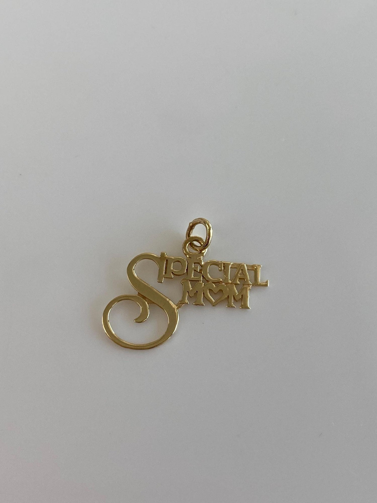 Vintage Solid 14k Yellow Gold Special Mom Charm