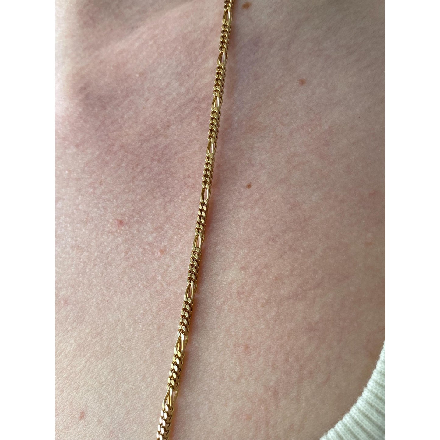 Vintage Solid 14k Yellow Gold Long Fancy Box Chain Necklace - 30 inches