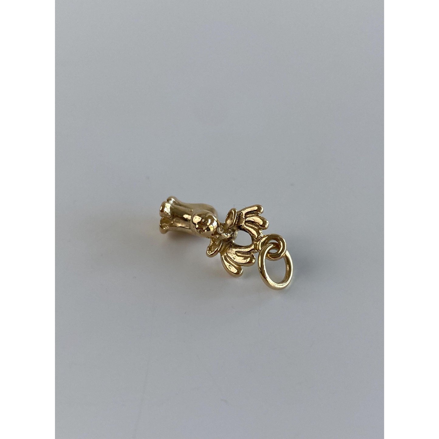 Vintage Solid 14k Yellow Gold Moose Charm