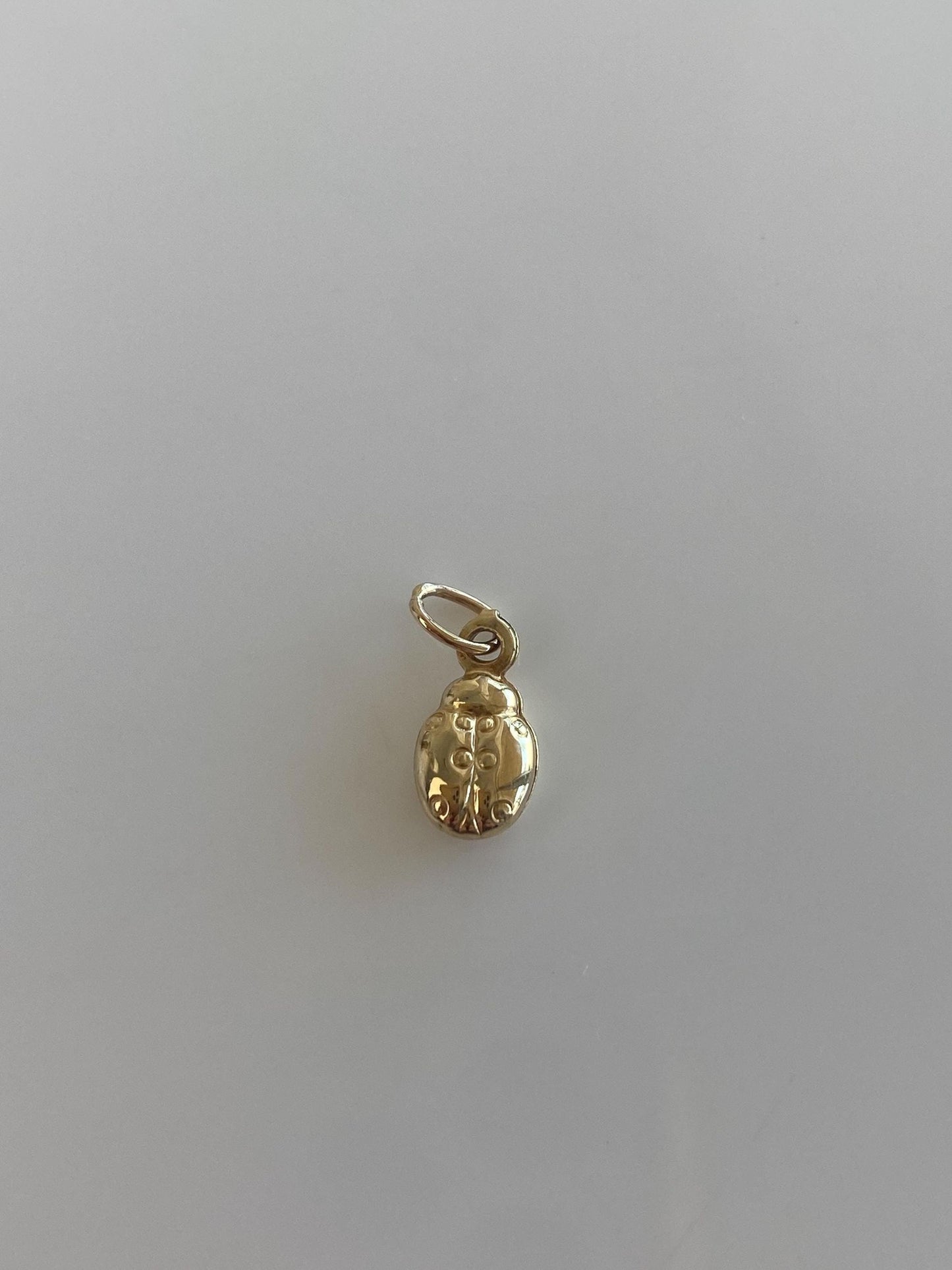 Vintage 10k Yellow Gold Scarab Beetle Charm