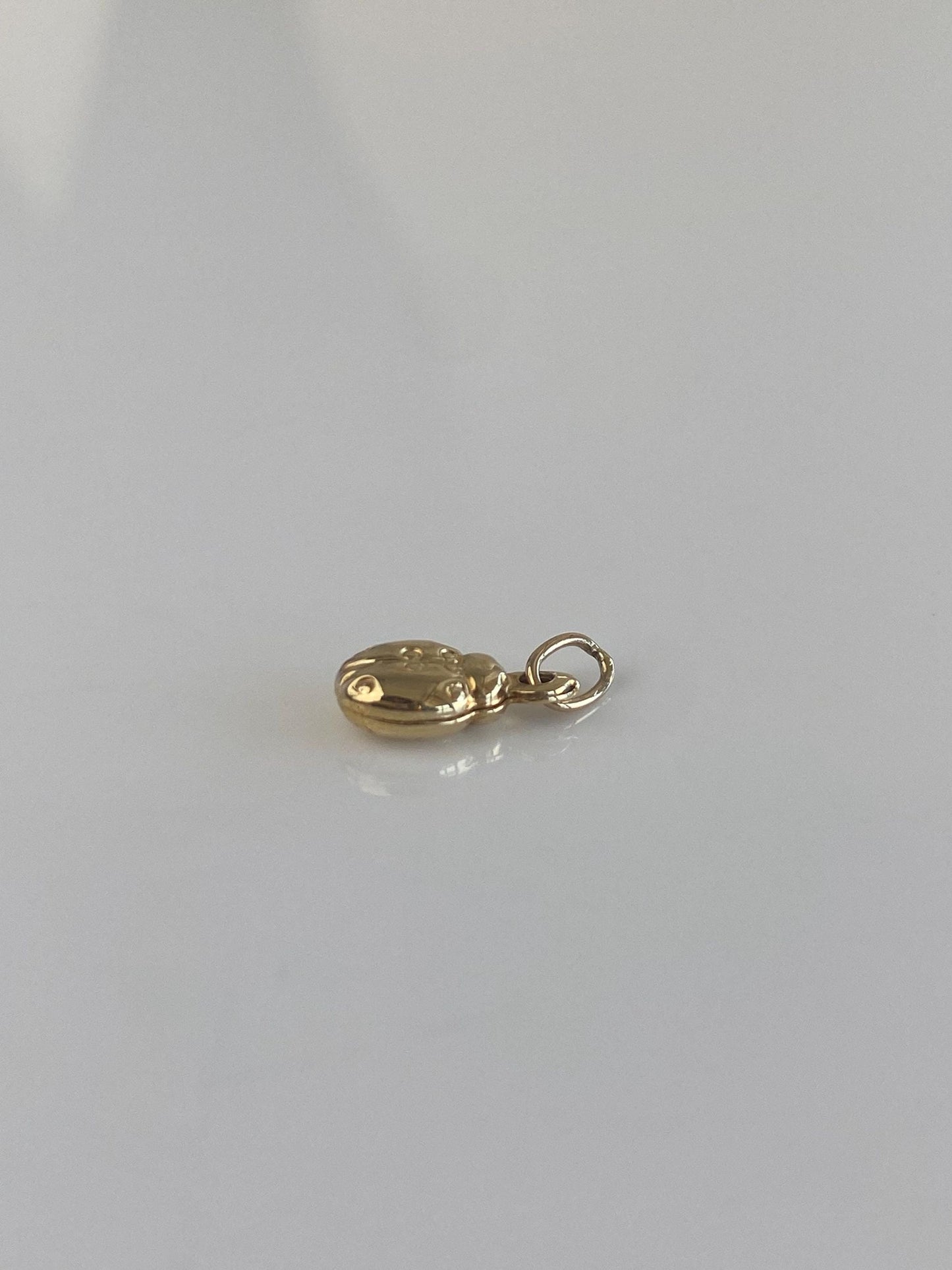 Vintage 10k Yellow Gold Scarab Beetle Charm