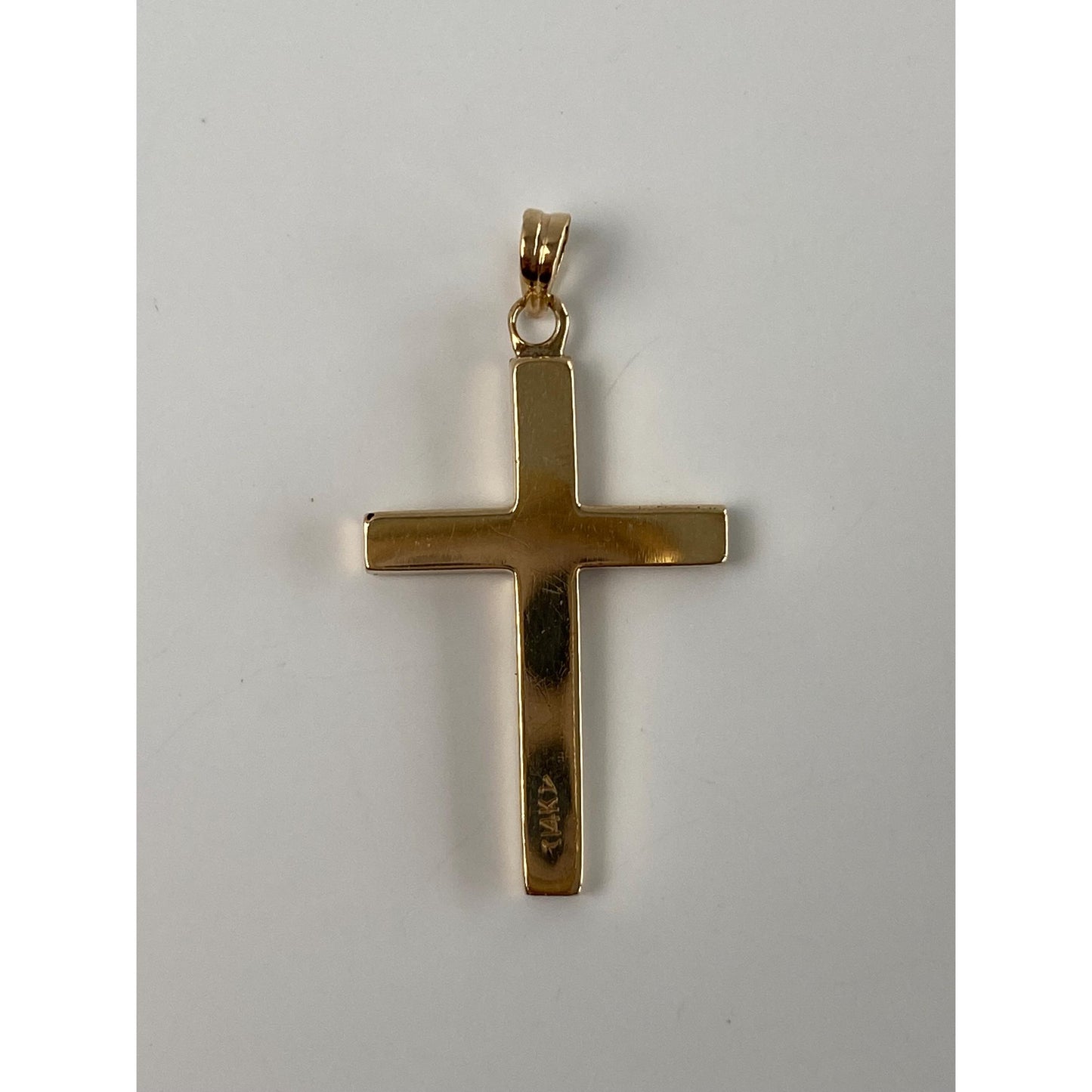 Vintage 14k Yellow Gold Cross Charm
