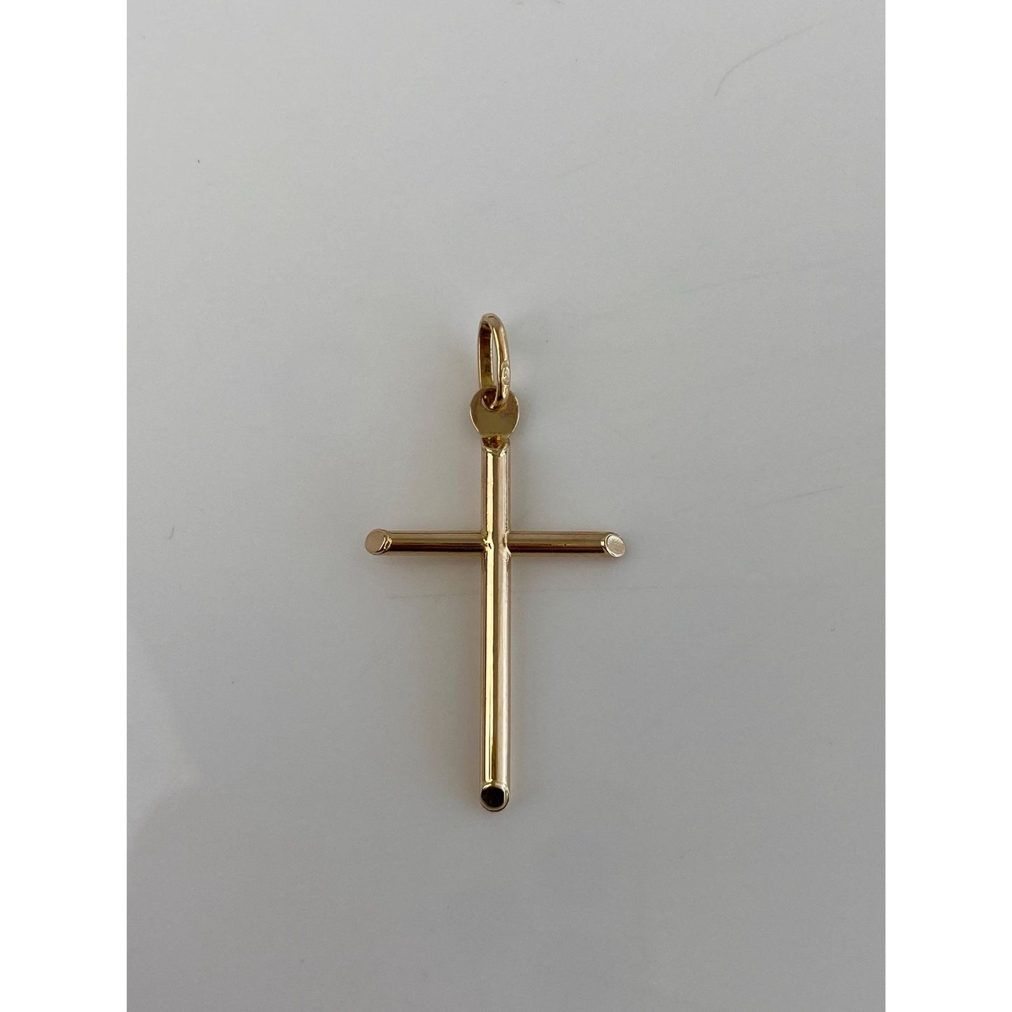 Vintage 14k Yellow Gold Cross Charm