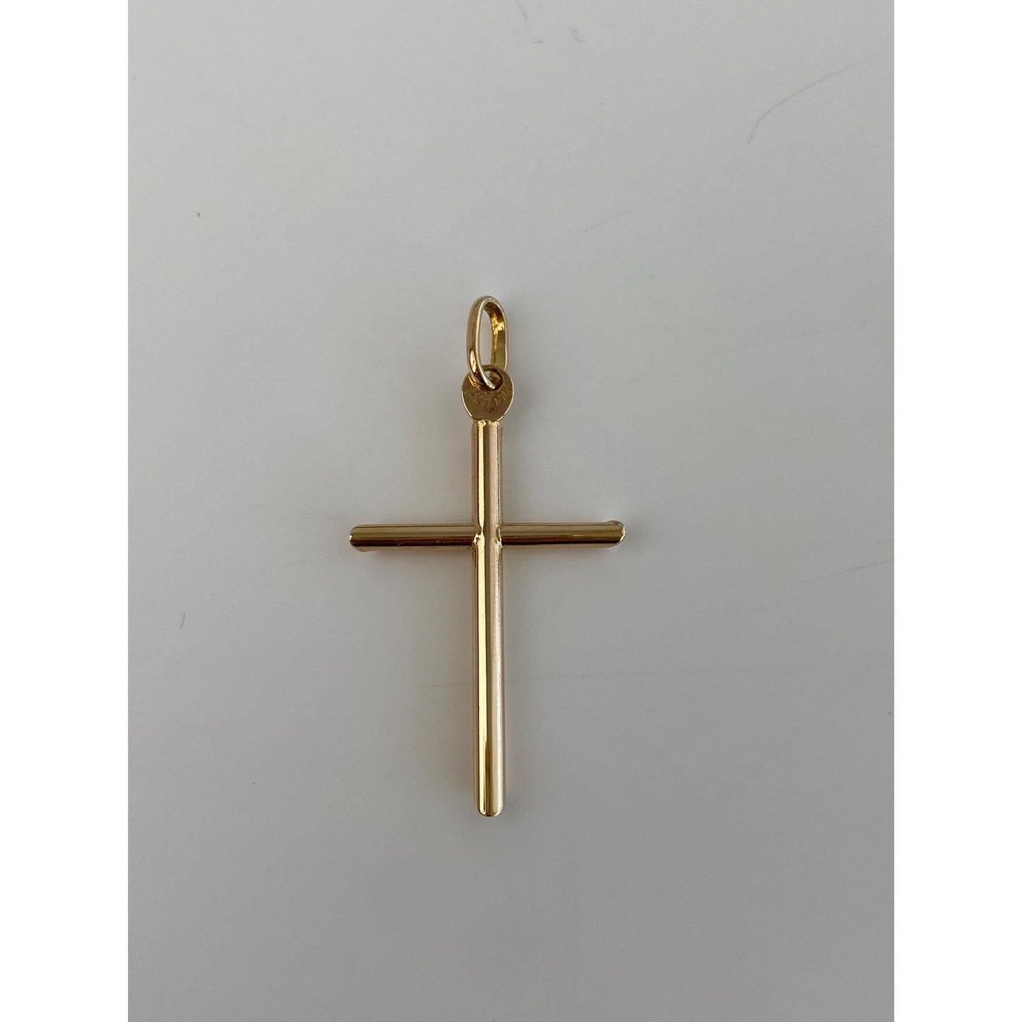 Vintage 14k Yellow Gold Cross Charm