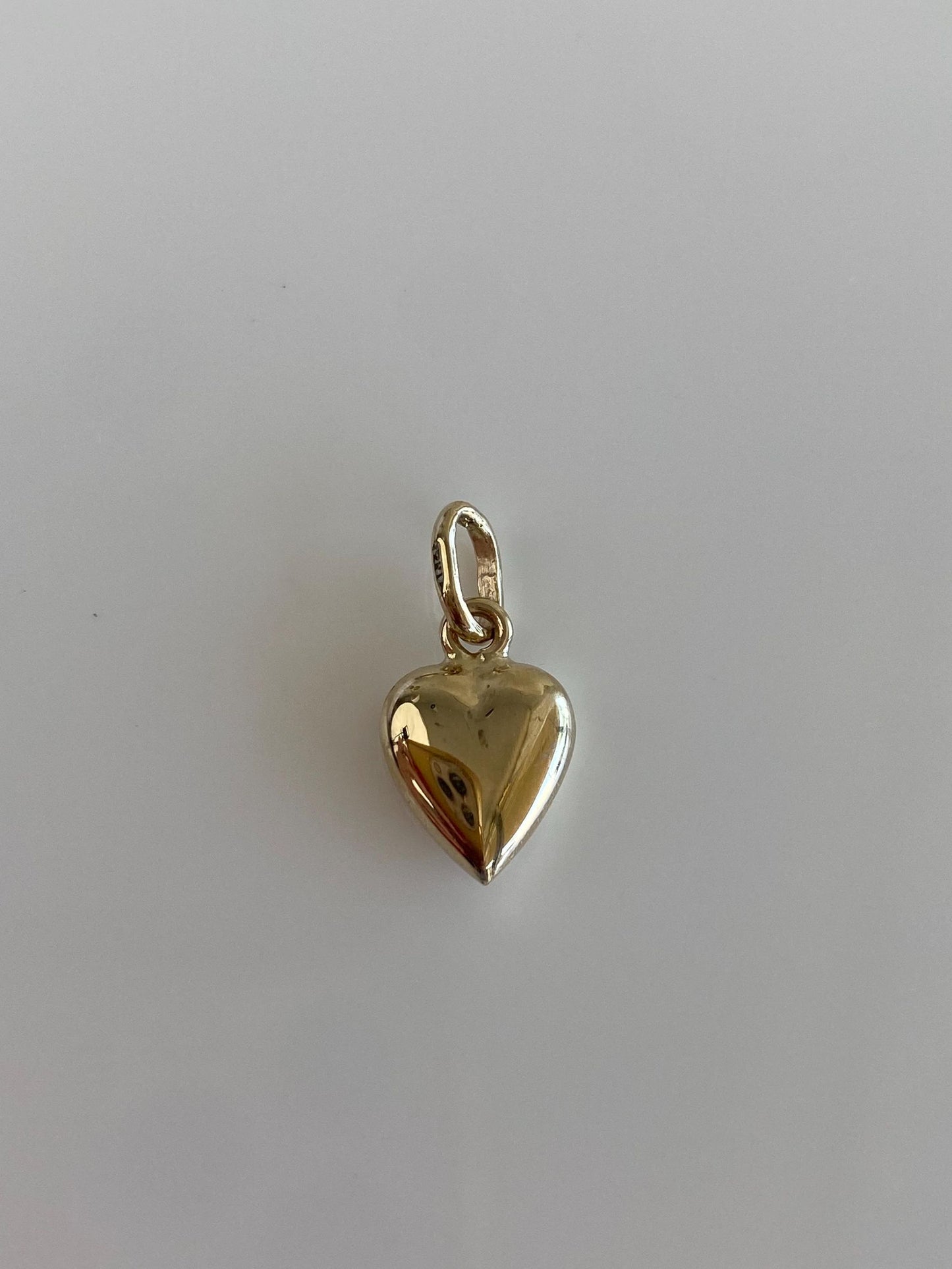 Vintage 14k Yellow Gold Puffy Heart Charm