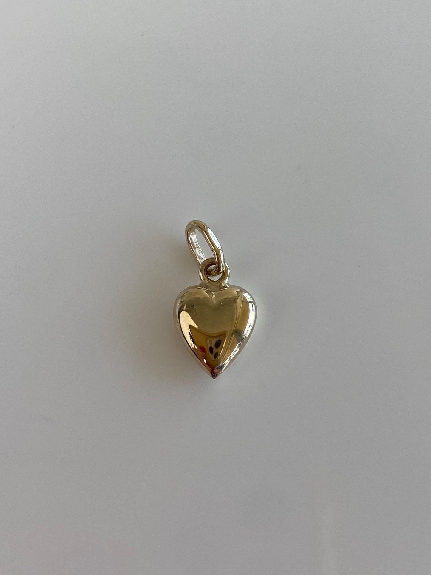 Vintage 14k Yellow Gold Puffy Heart Charm