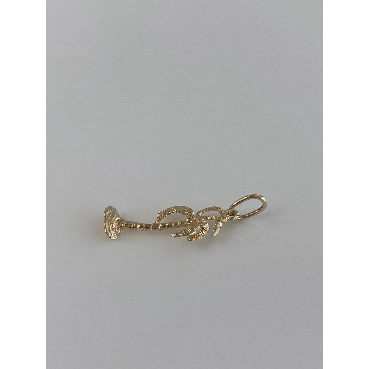 Vintage Solid 14k Yellow Gold Palm Tree Charm