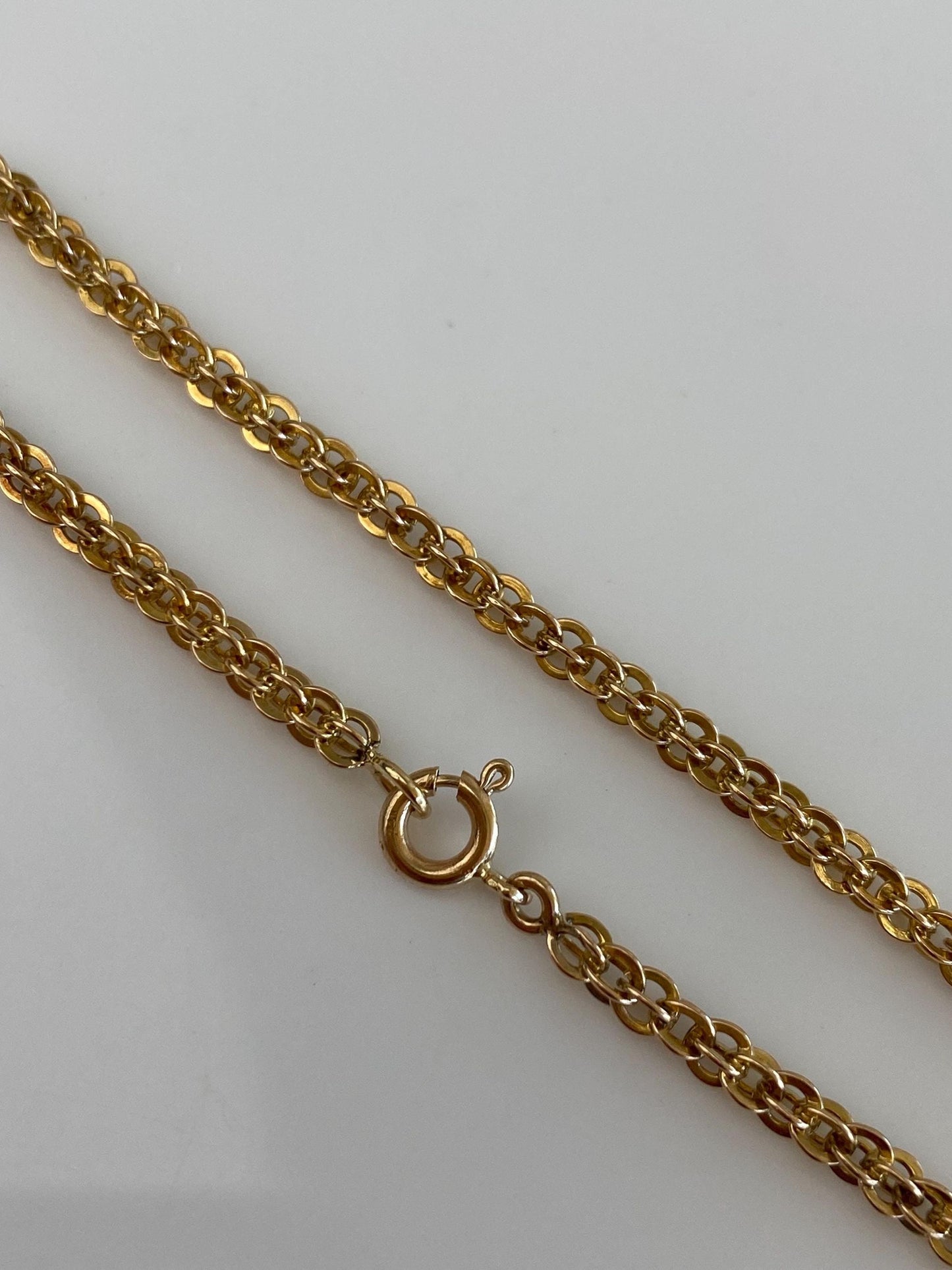 Vintage Solid 10k Yellow Gold Open Weave Chain Bracelet - 7 inches