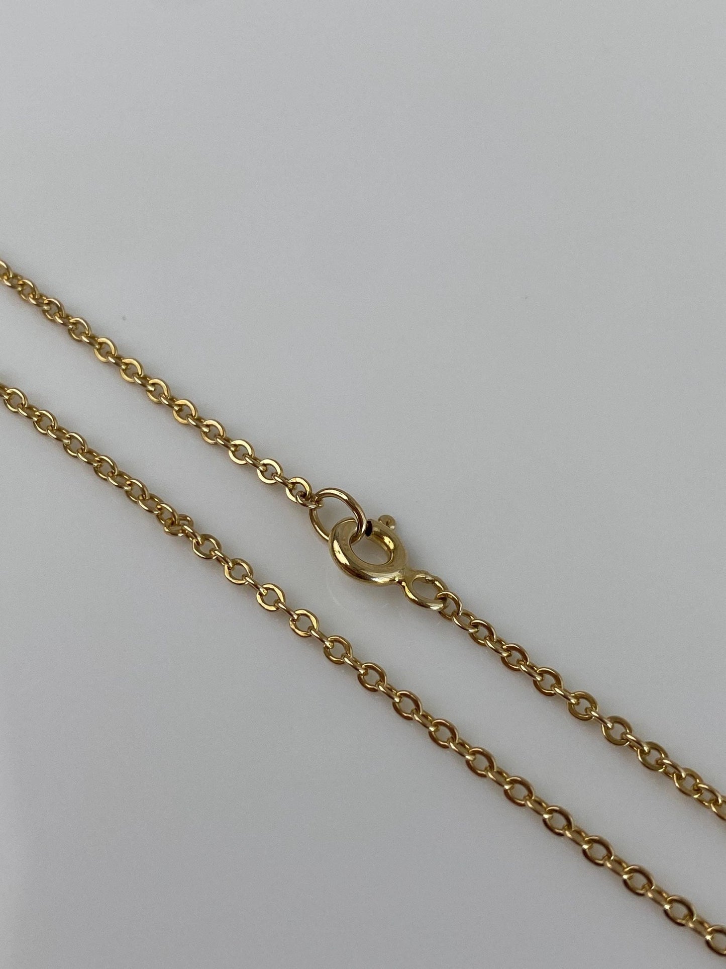 Vintage Solid 14k Yellow Gold Cable Chain Necklace - 20.75 inches
