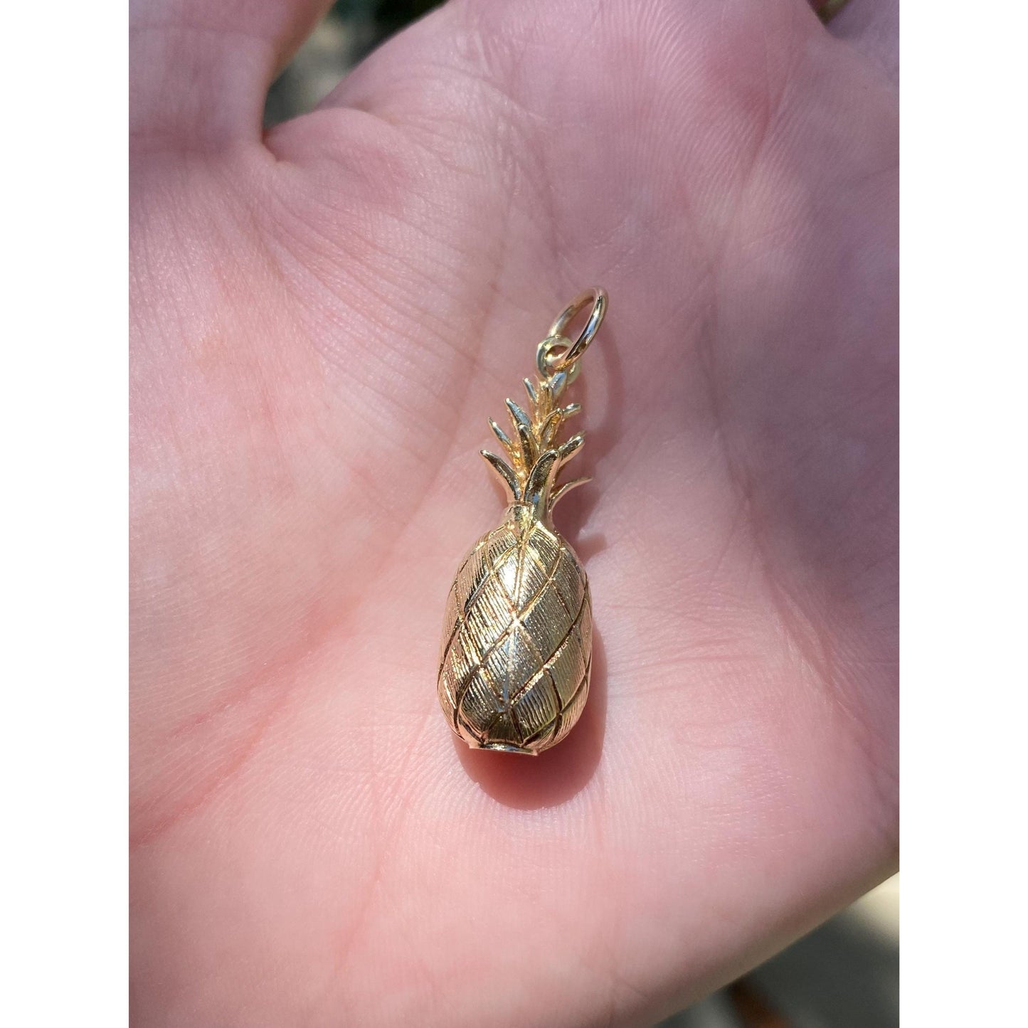 Vintage 14k Yellow Gold Pineapple Charm