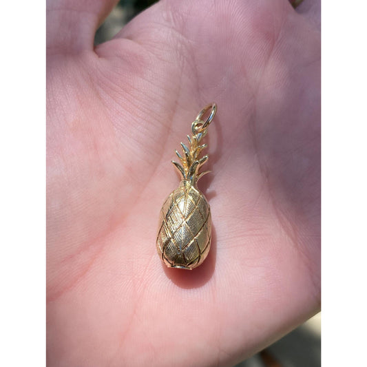 Vintage 14k Yellow Gold Pineapple Charm