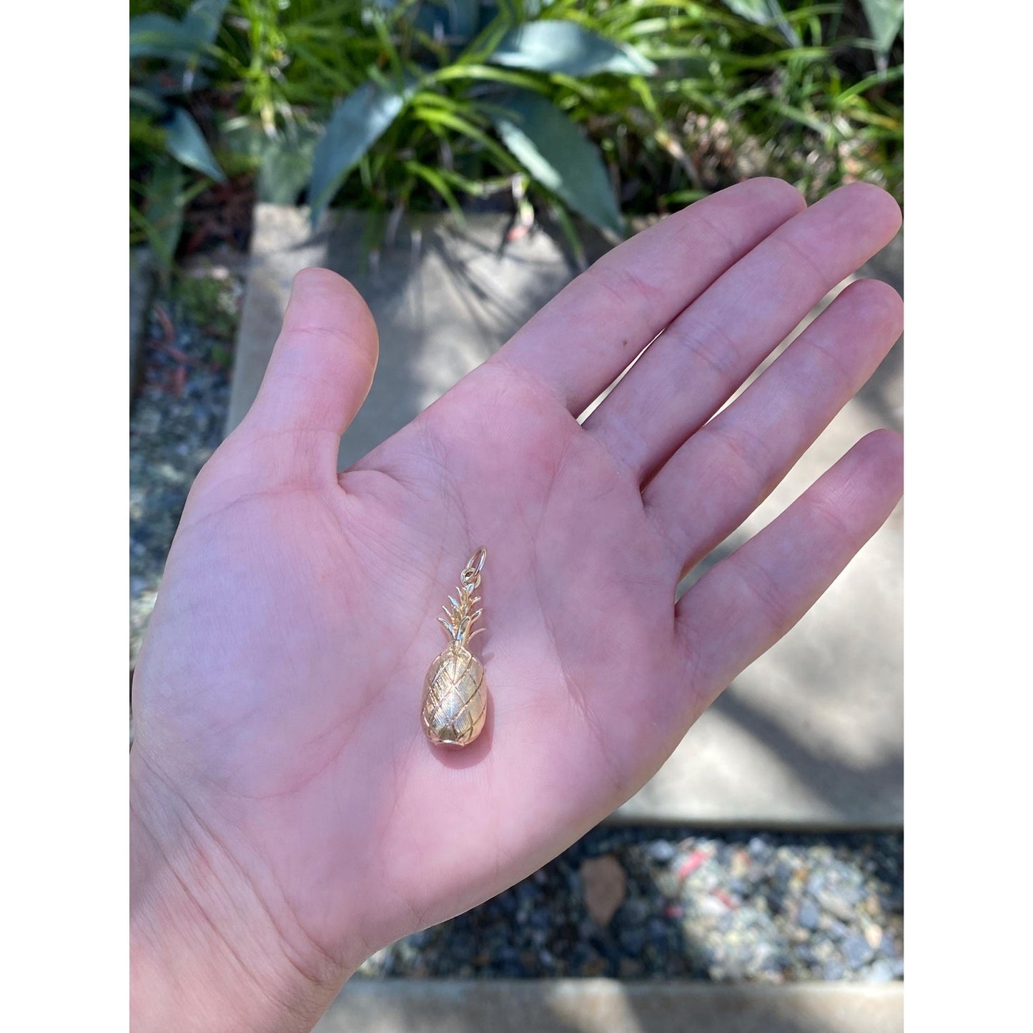 Vintage 14k Yellow Gold Pineapple Charm