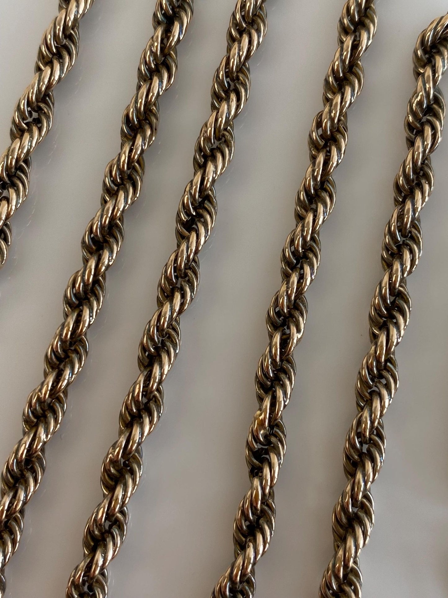 Vintage 14k Yellow Gold Rope Chain Necklace - 20 inches
