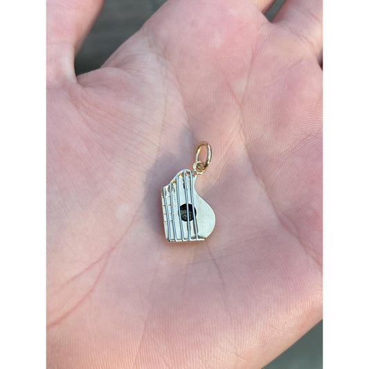 Vintage 14k Yellow Gold Instrument Flat Guitar Charm