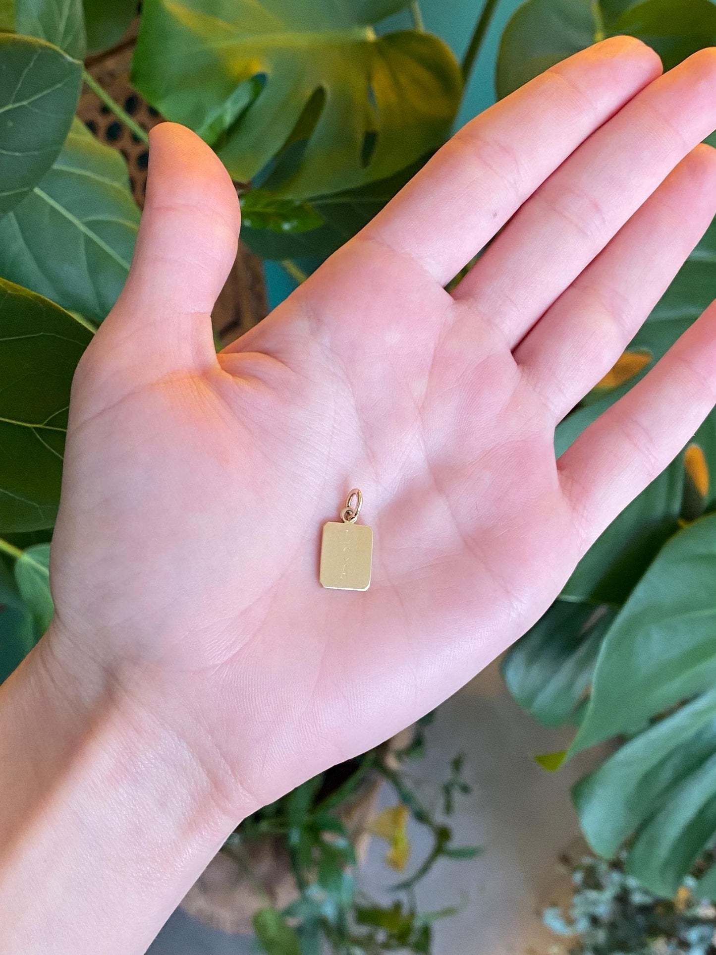 Vintage Solid 12k Yellow Gold Initial LCA Charm