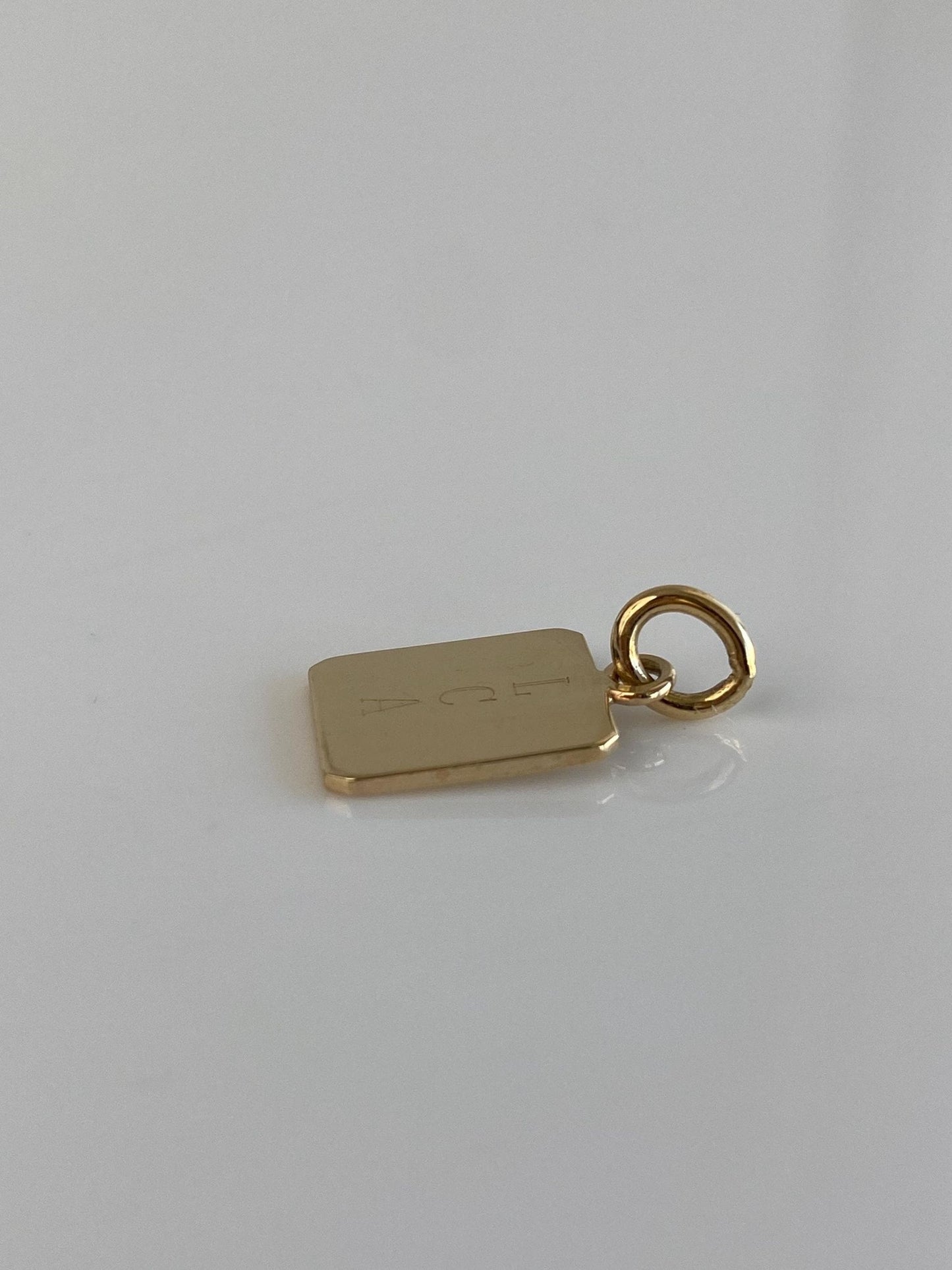 Vintage Solid 12k Yellow Gold Initial LCA Charm