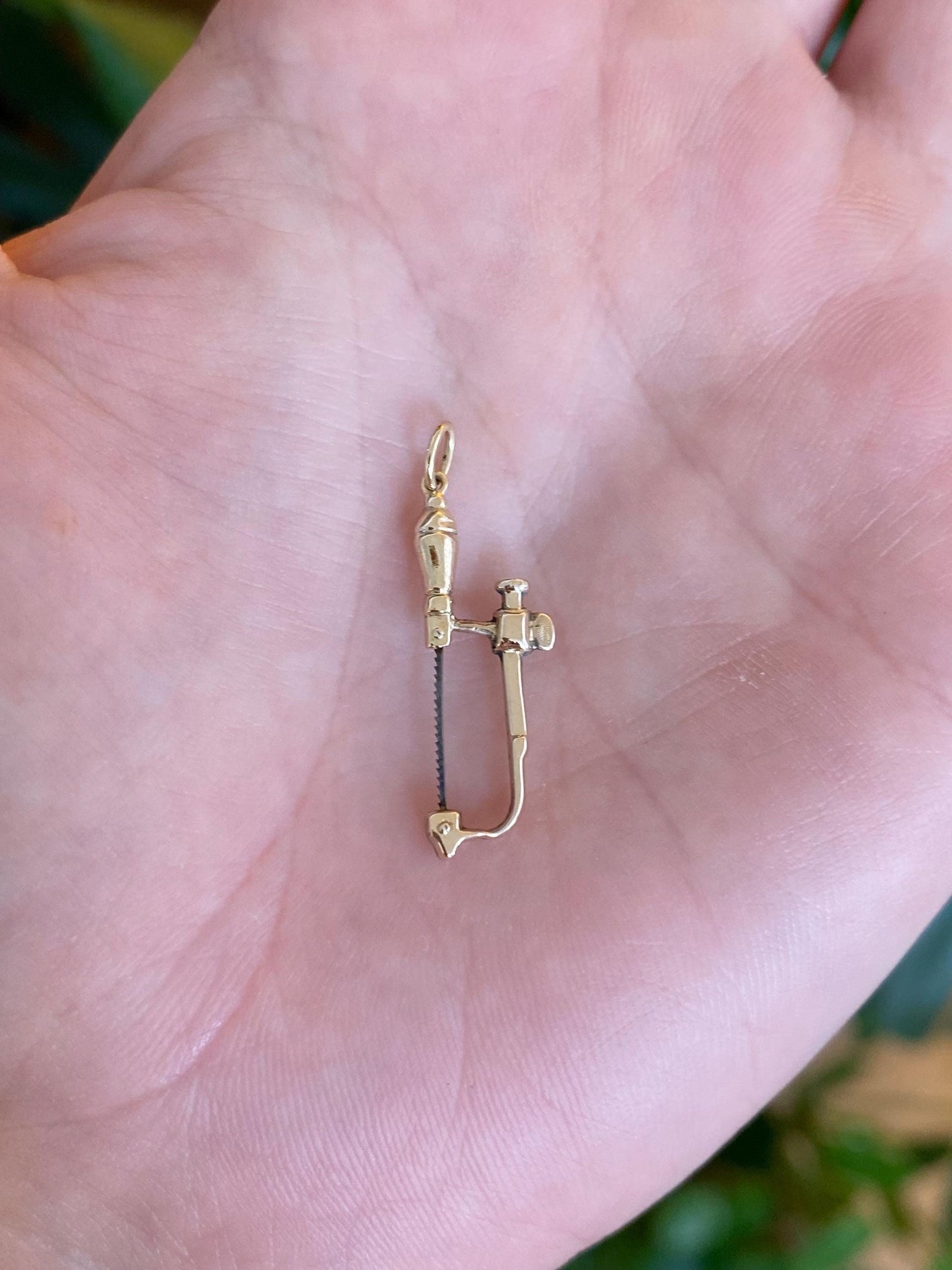 Vintage 9k Yellow Gold Jewelers' Saw Charm