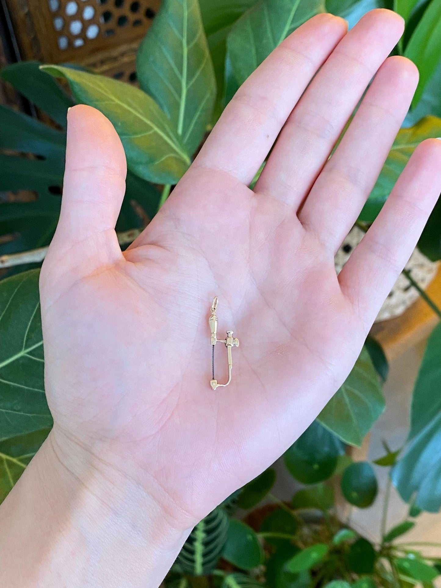 Vintage 9k Yellow Gold Jewelers' Saw Charm