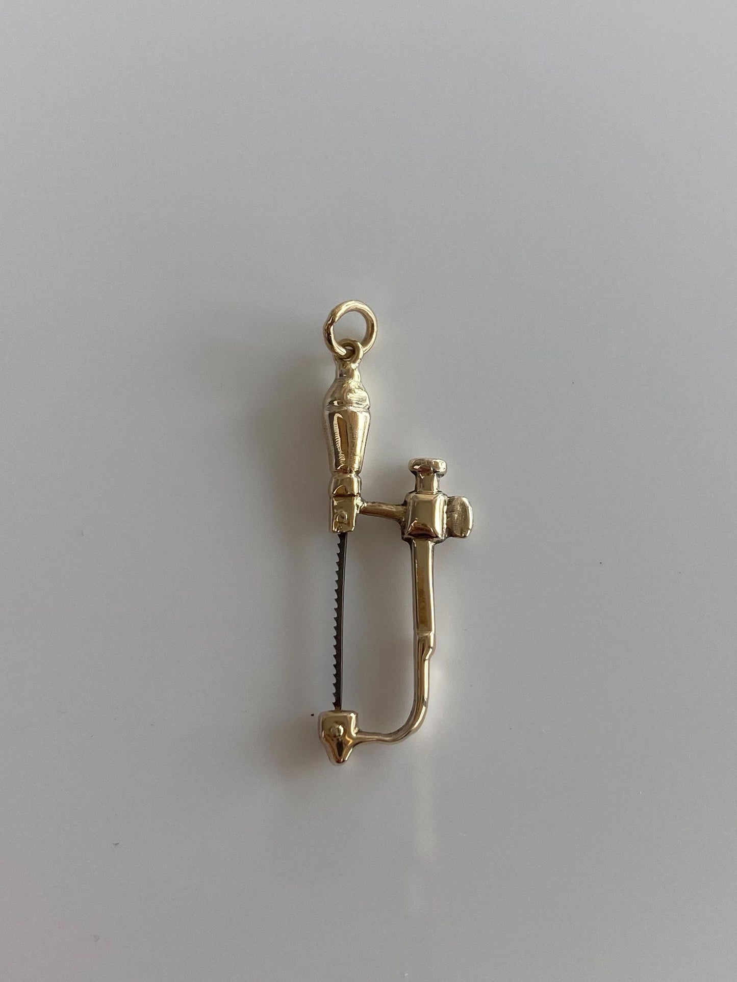 Vintage 9k Yellow Gold Jewelers' Saw Charm