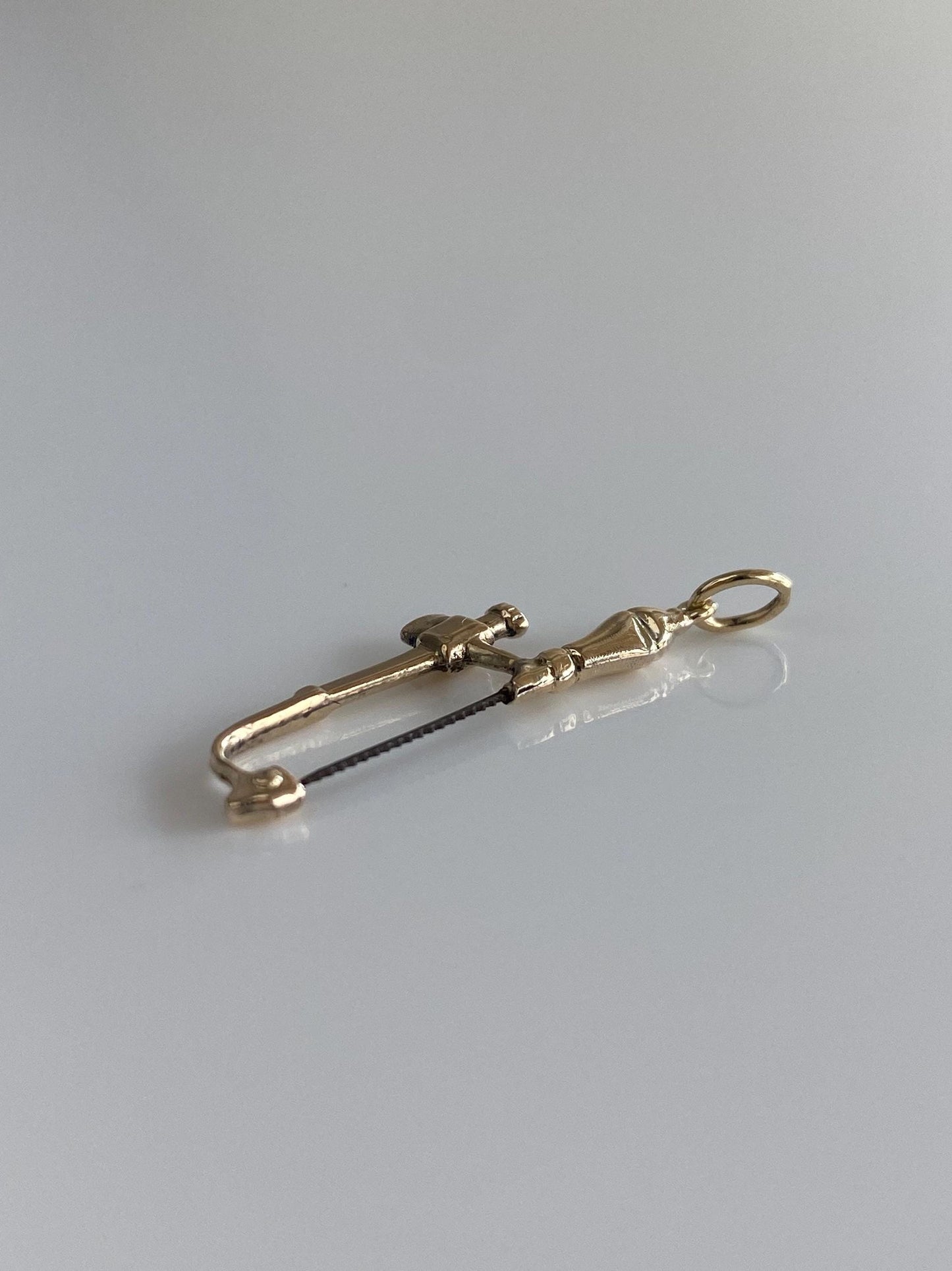 Vintage 9k Yellow Gold Jewelers' Saw Charm