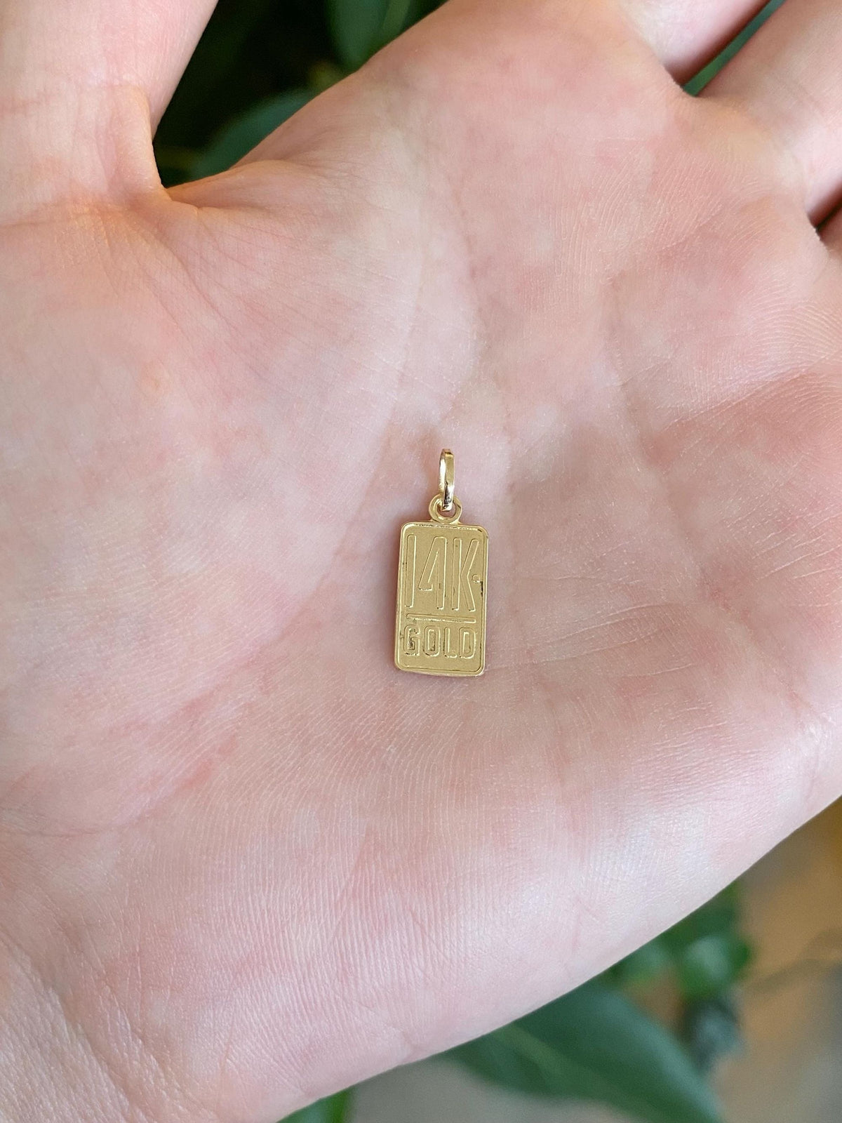 Vintage Solid 14k Yellow Gold '14k Gold' Charm