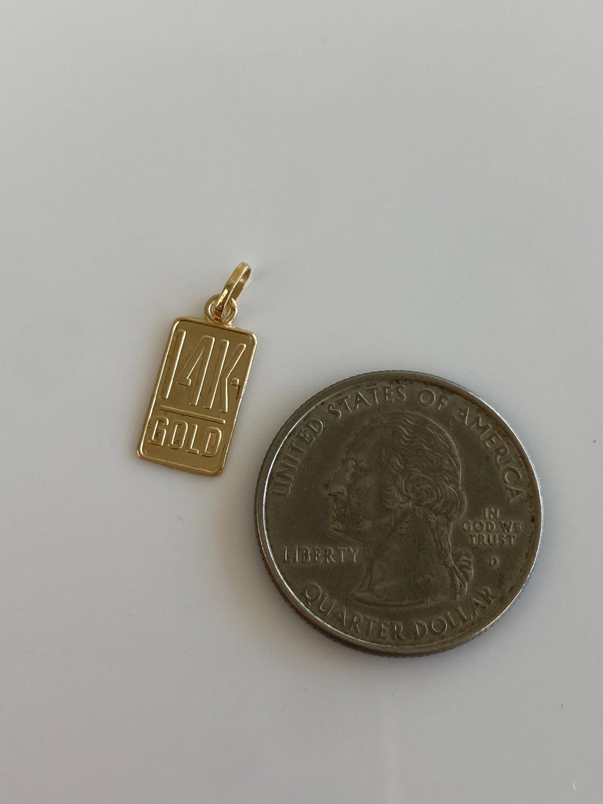 Vintage Solid 14k Yellow Gold '14k Gold' Charm