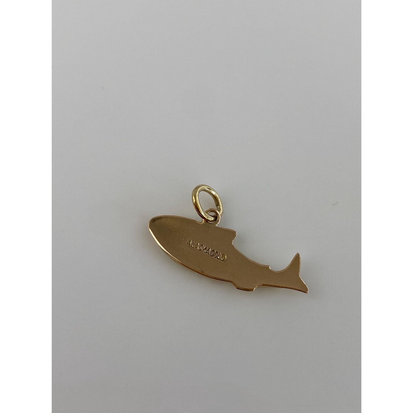 Vintage Solid 18k & 10k Yellow Gold Fish Charm