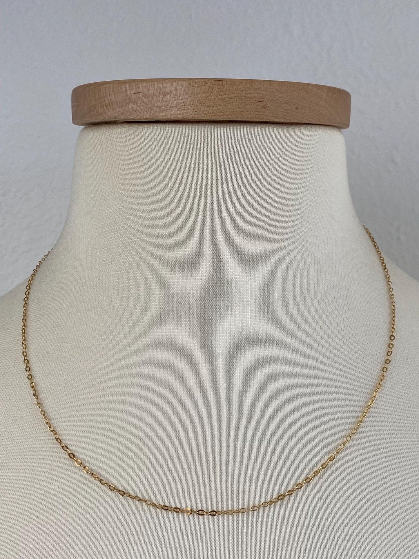 Vintage Solid 20k Yellow Gold Cable Chain Necklace - 19.75 inches