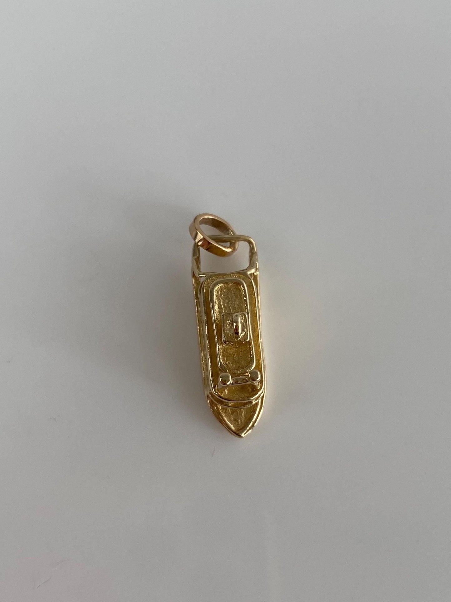 Vintage Solid 14k Yellow Gold New Orleans Tugboat Charm