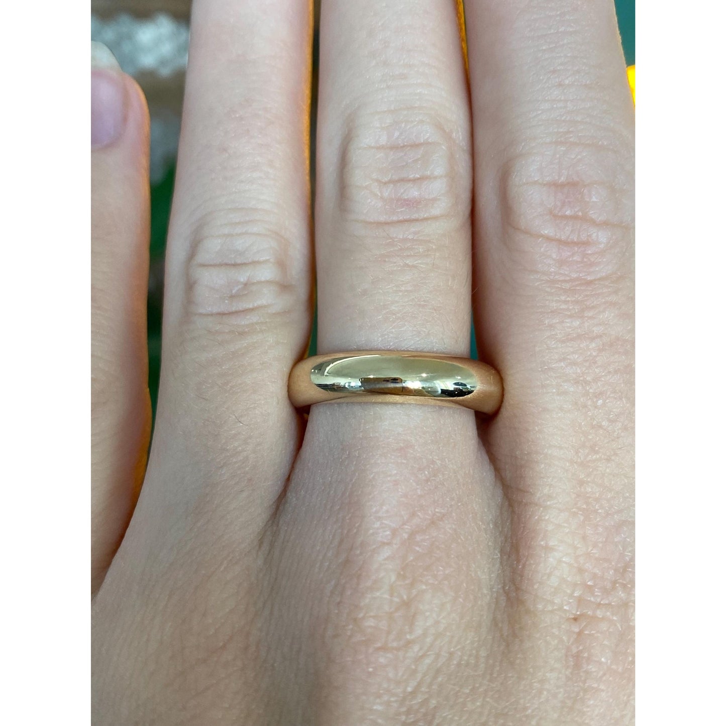 Vintage Solid 14k Yellow Gold Ring Band - Size 10