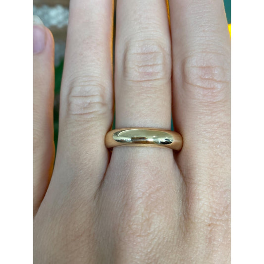 Vintage Solid 14k Yellow Gold Ring Band - Size 10