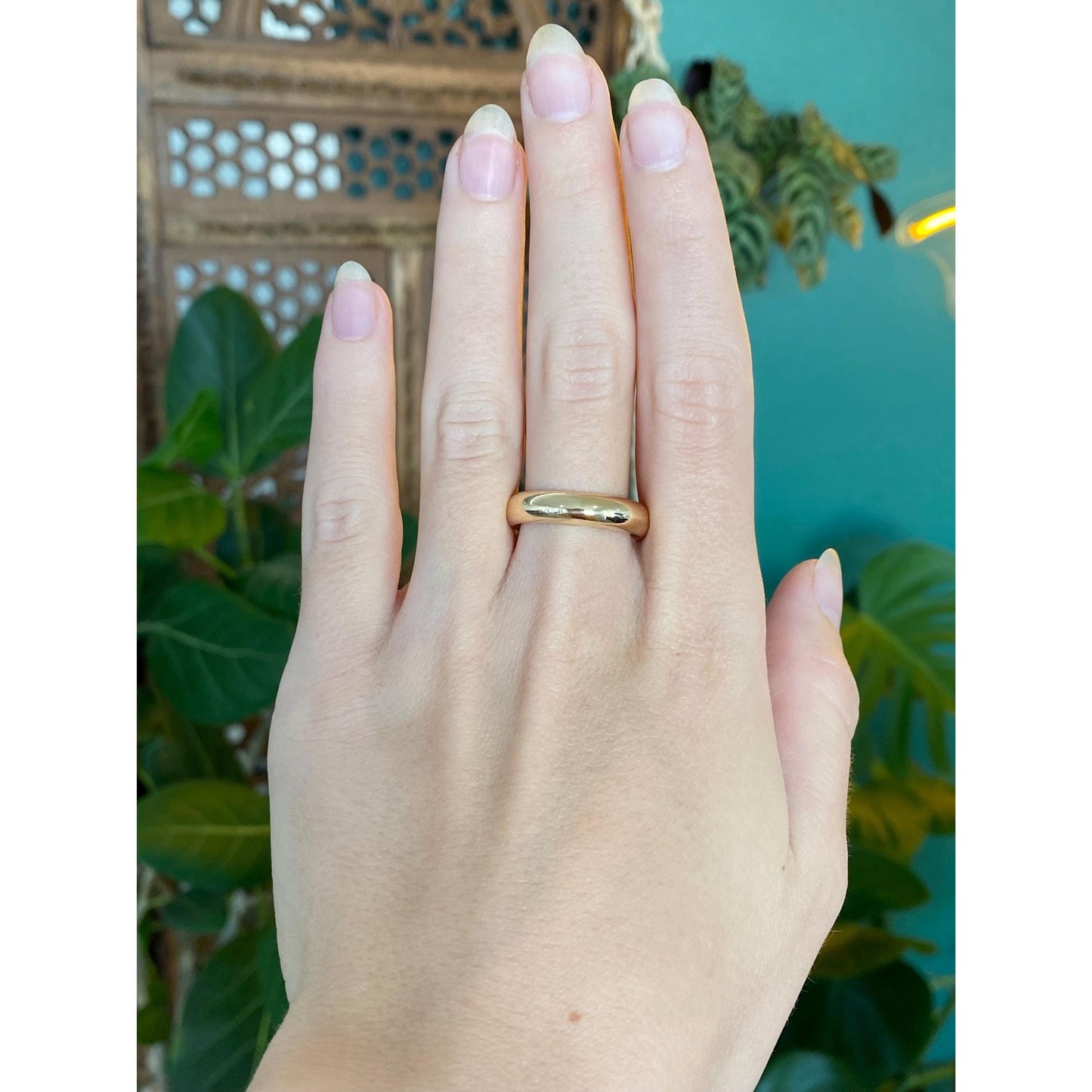 Vintage Solid 14k Yellow Gold Ring Band - Size 10