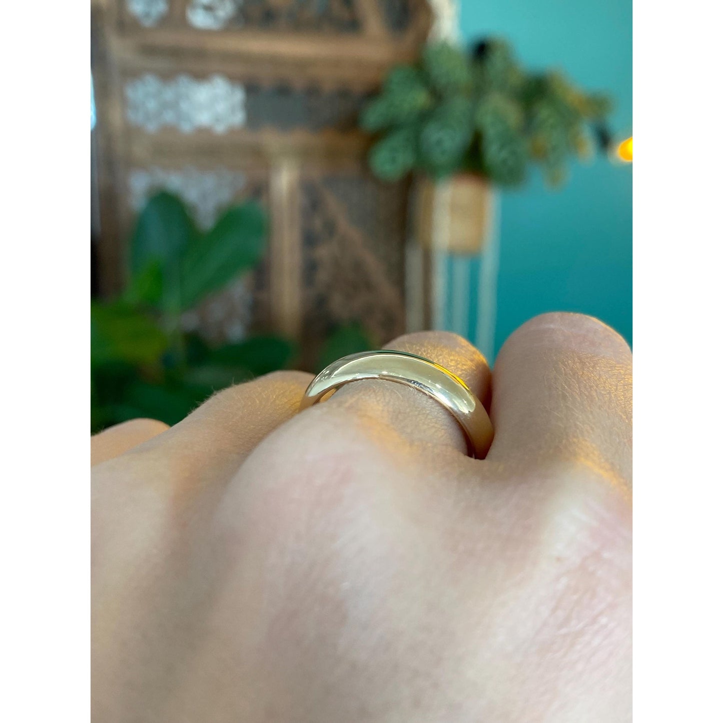 Vintage Solid 14k Yellow Gold Ring Band - Size 10