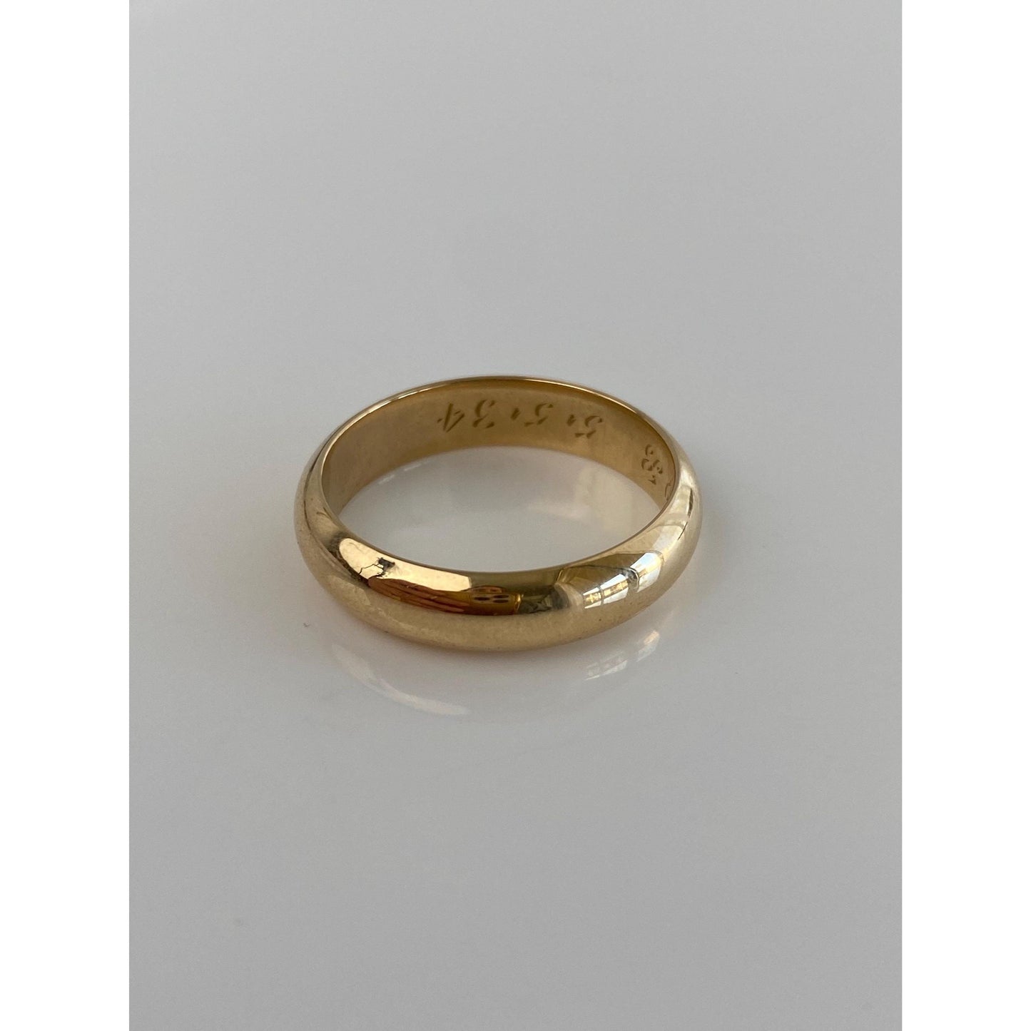 Vintage Solid 14k Yellow Gold Ring Band - Size 10