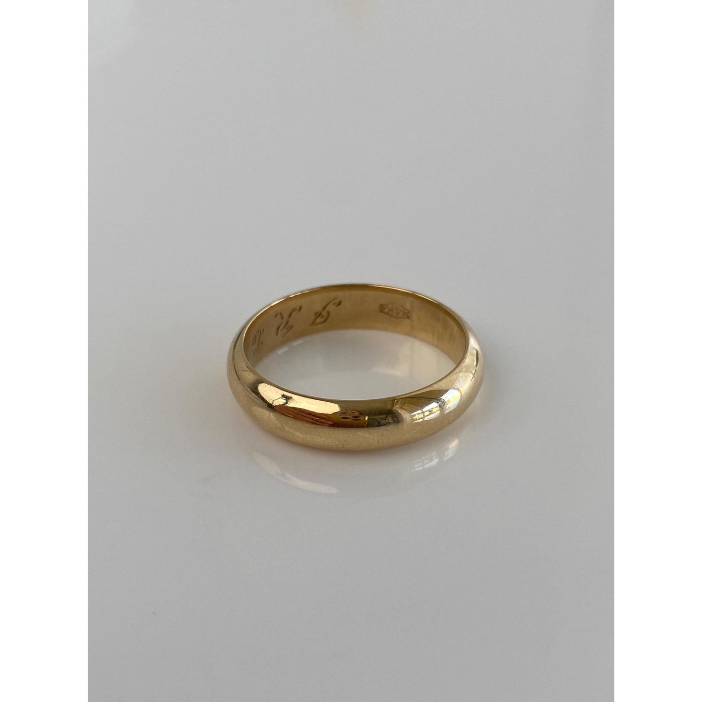 Vintage Solid 14k Yellow Gold Ring Band - Size 10