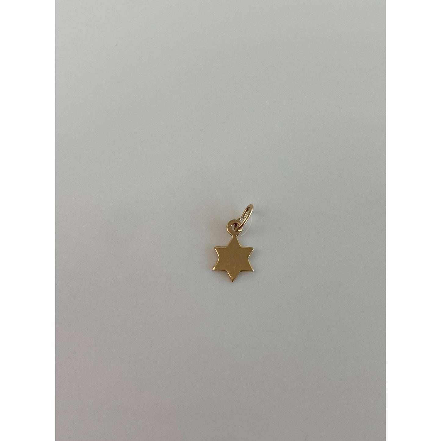 Vintage Solid 14k Yellow Gold Tiny Star Charm
