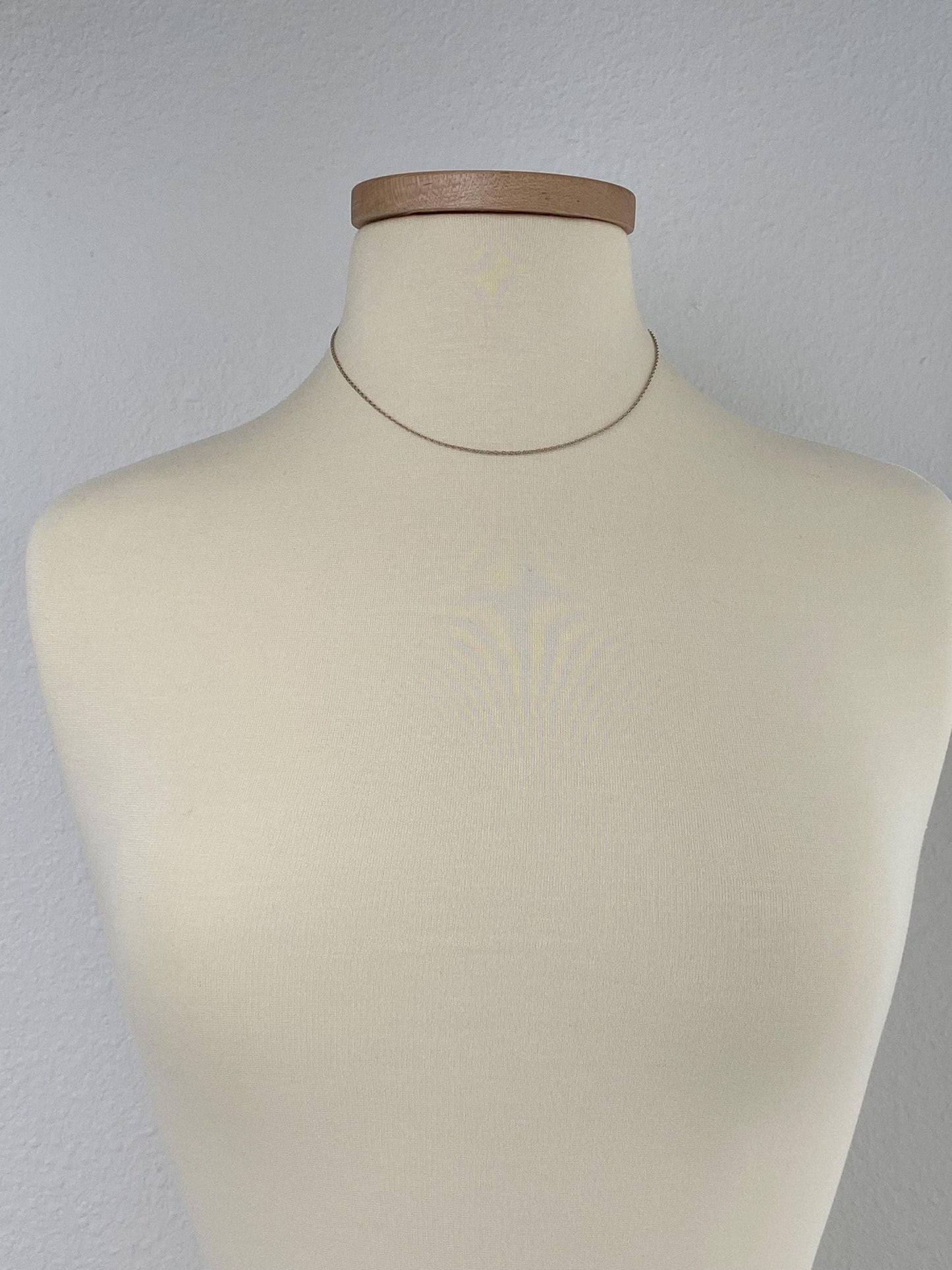 Vintage Solid 14k Yellow Gold Chain Necklace - 16.25 inches