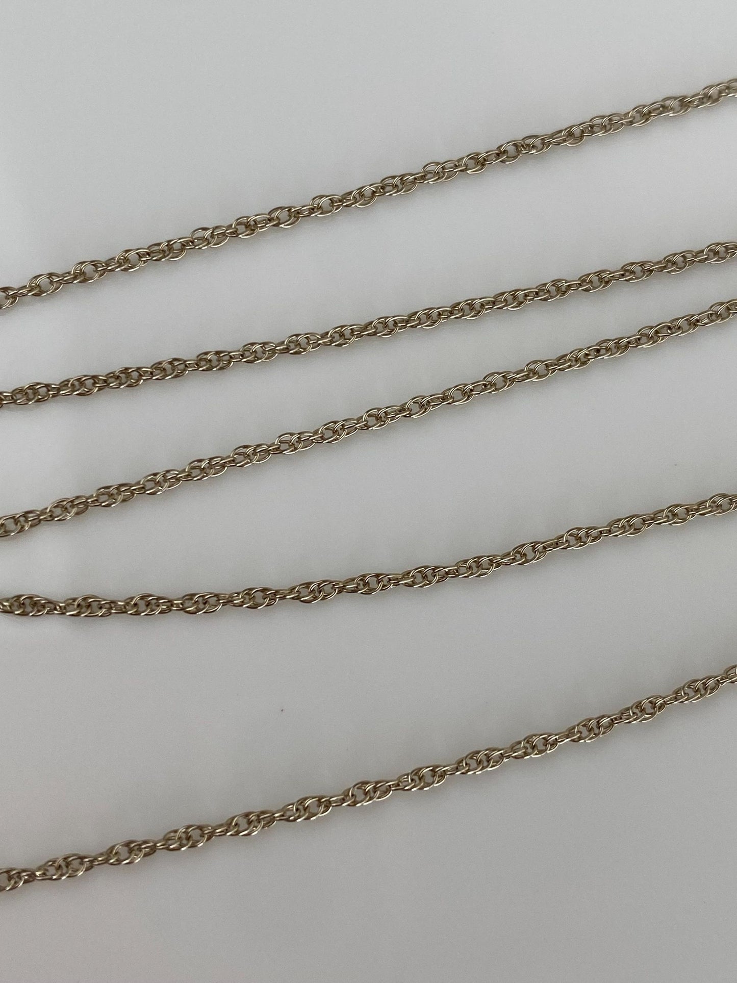 Vintage Solid 14k Yellow Gold Chain Necklace - 16.25 inches
