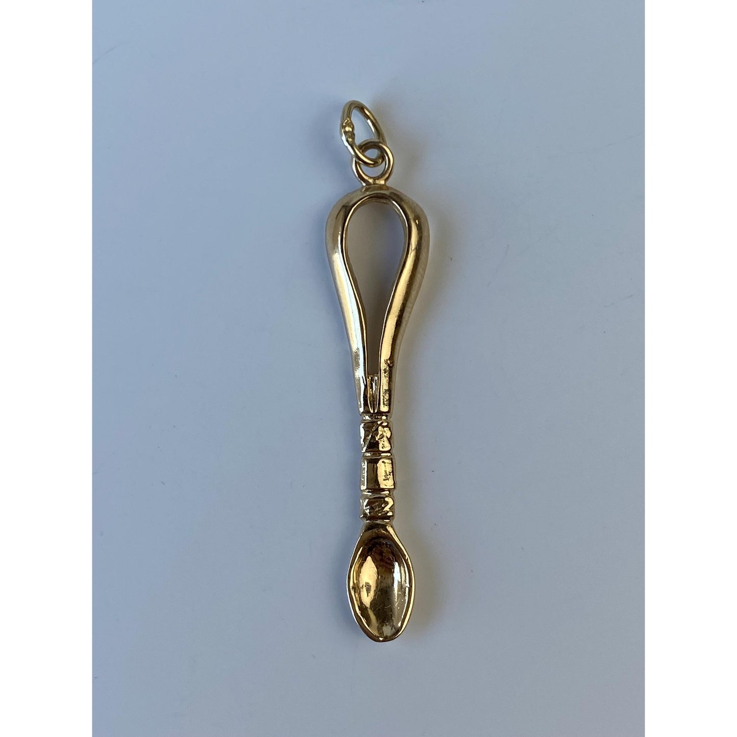 Vintage Solid 14k Yellow Gold Spoon Charm