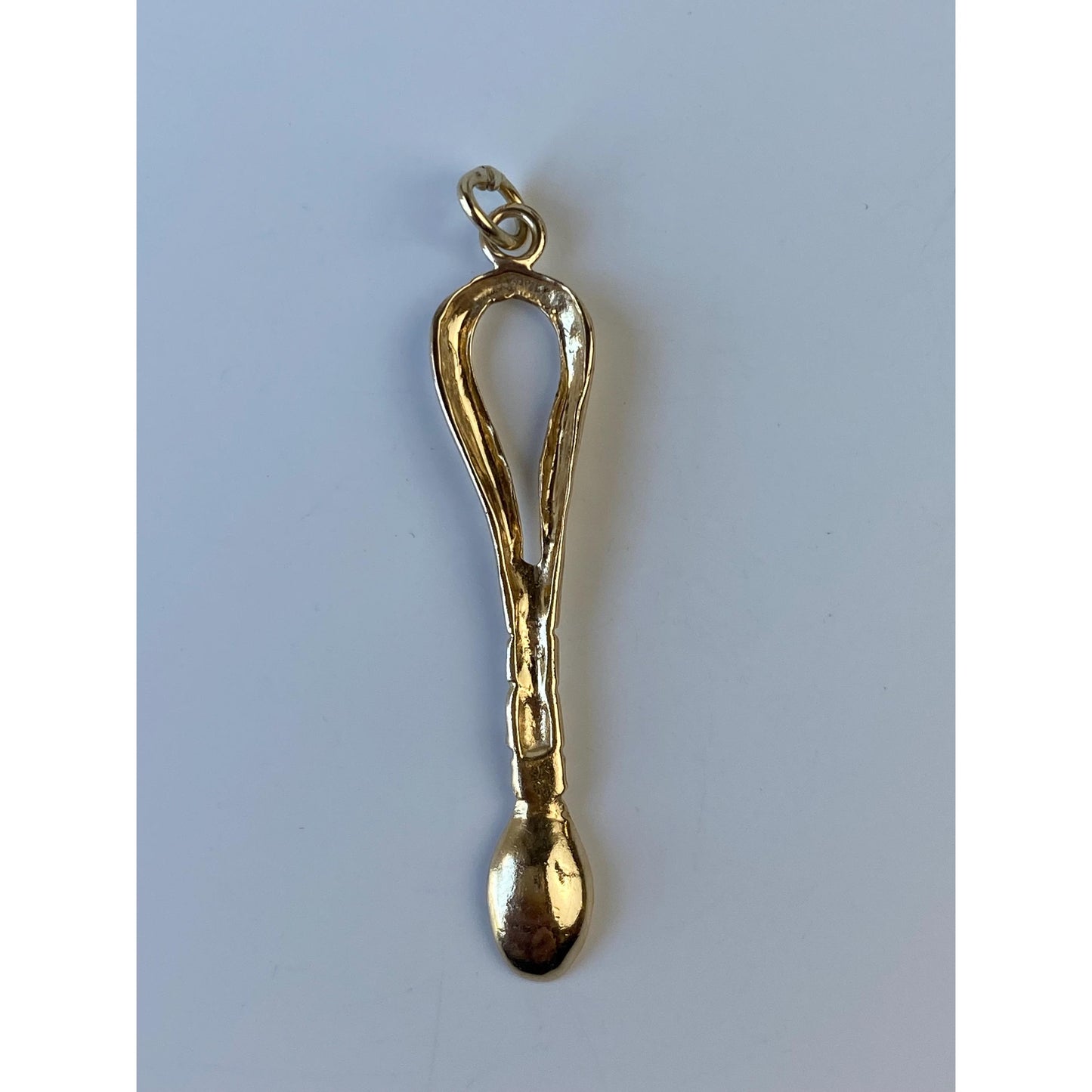 Vintage Solid 14k Yellow Gold Spoon Charm
