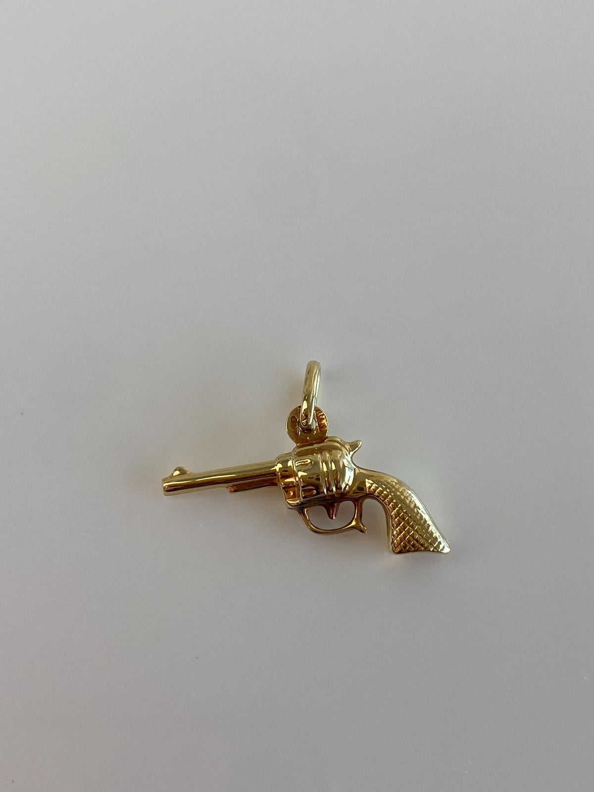 Vintage 14k Yellow Gold Gun Charm
