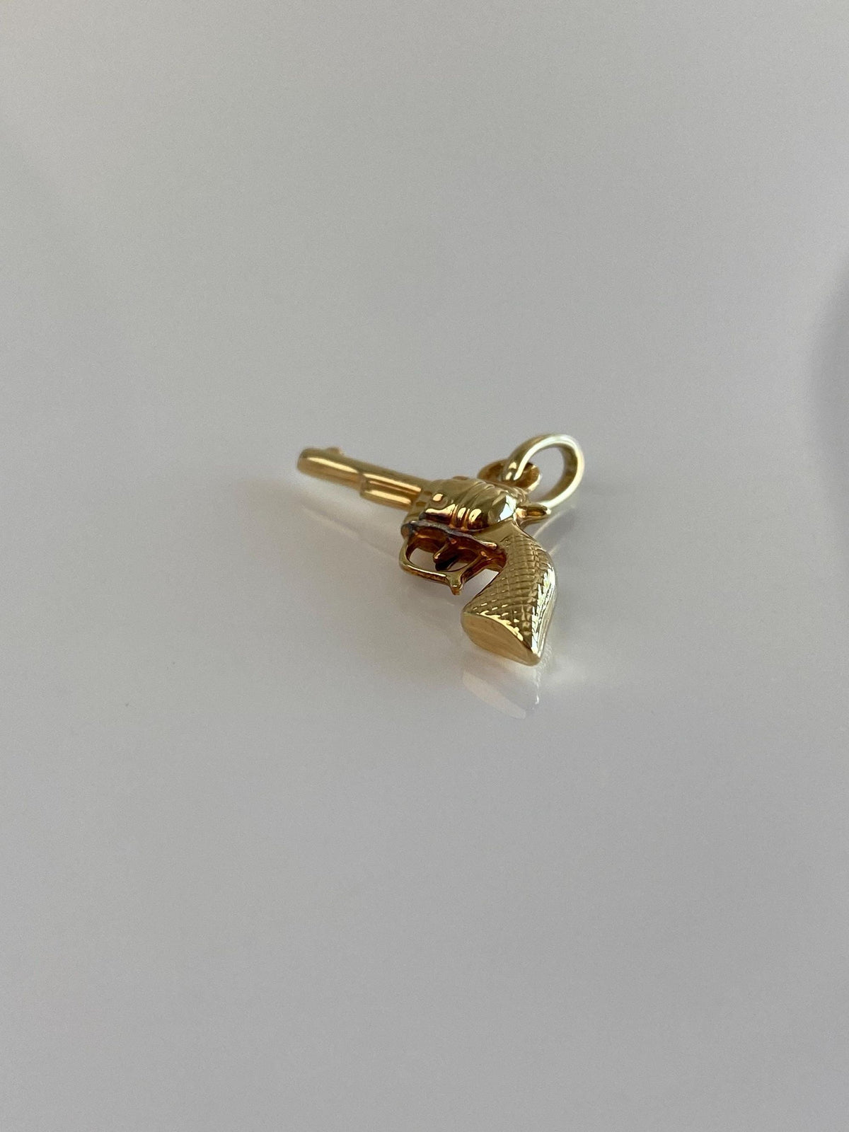 Vintage 14k Yellow Gold Gun Charm
