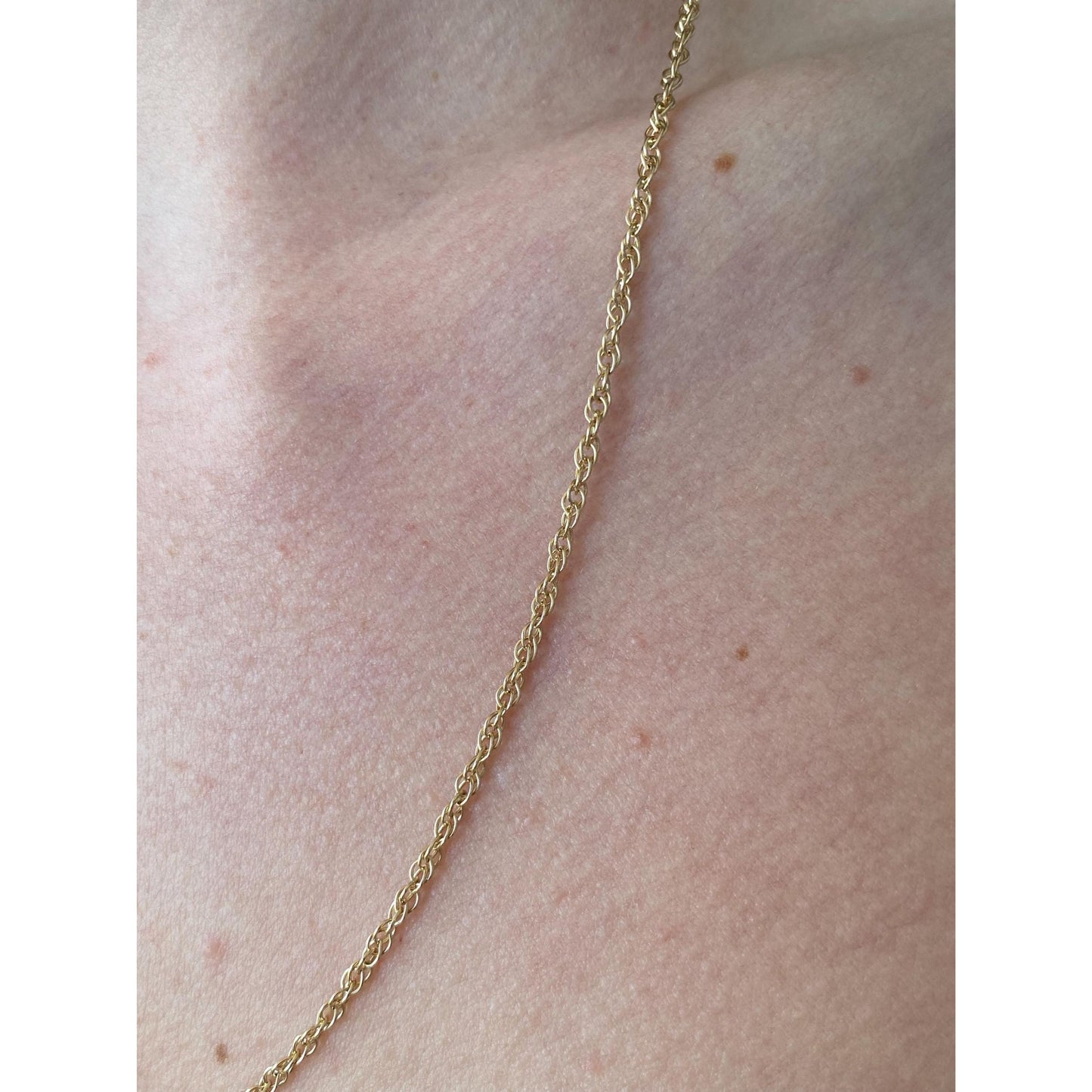 Vintage Solid 14k Yellow Gold Chain Necklace - 21.25 inches