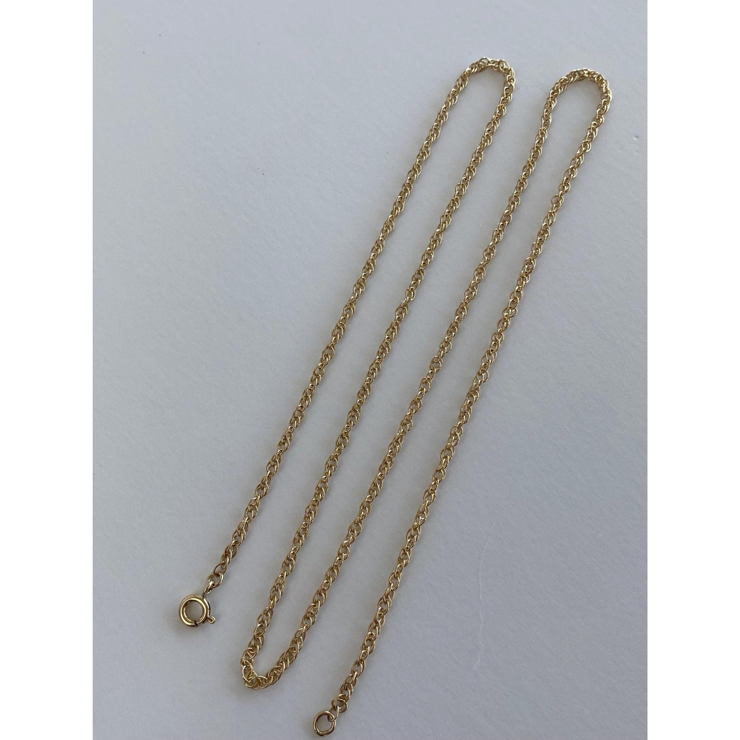 Vintage Solid 14k Yellow Gold Chain Necklace - 21.25 inches